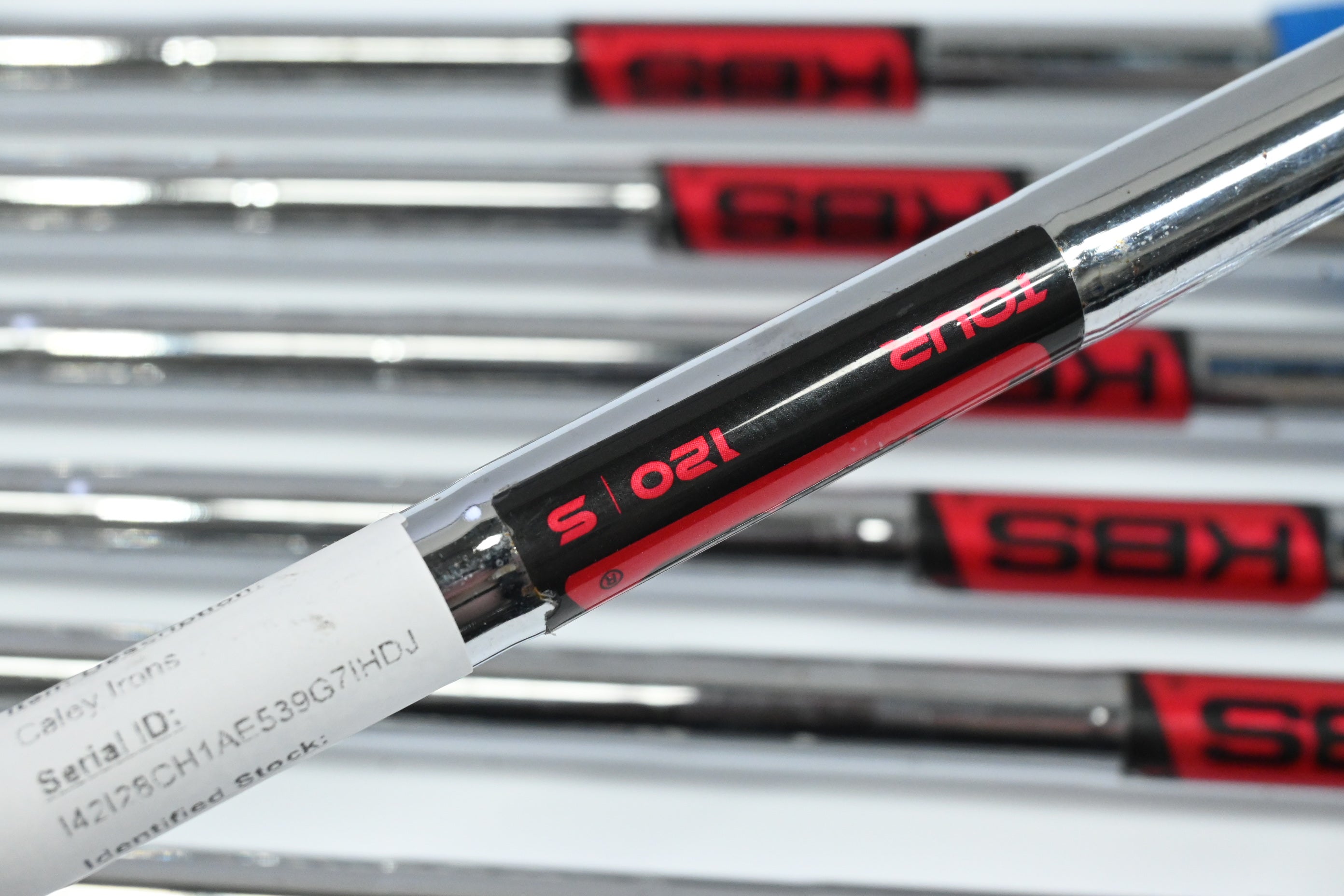 Caley 01T Irons / 4-PW / Stiff Flex KBS Tour 120 Shafts