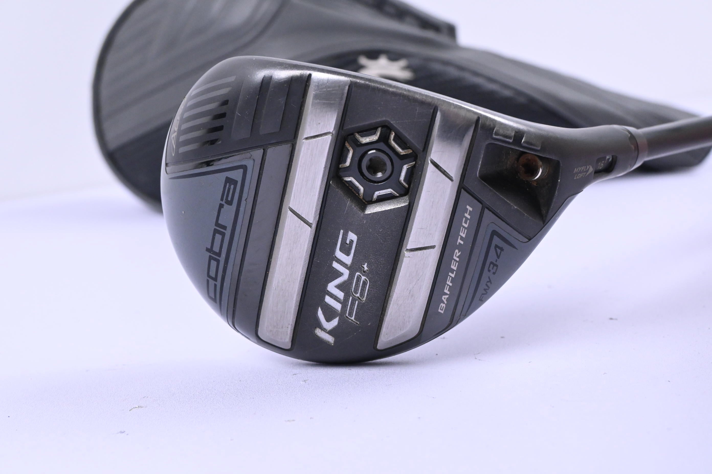 Cobra King F8+ #3 Wood / 15 Degree / Stiff Flex Aldila NV Green 75 Shaft