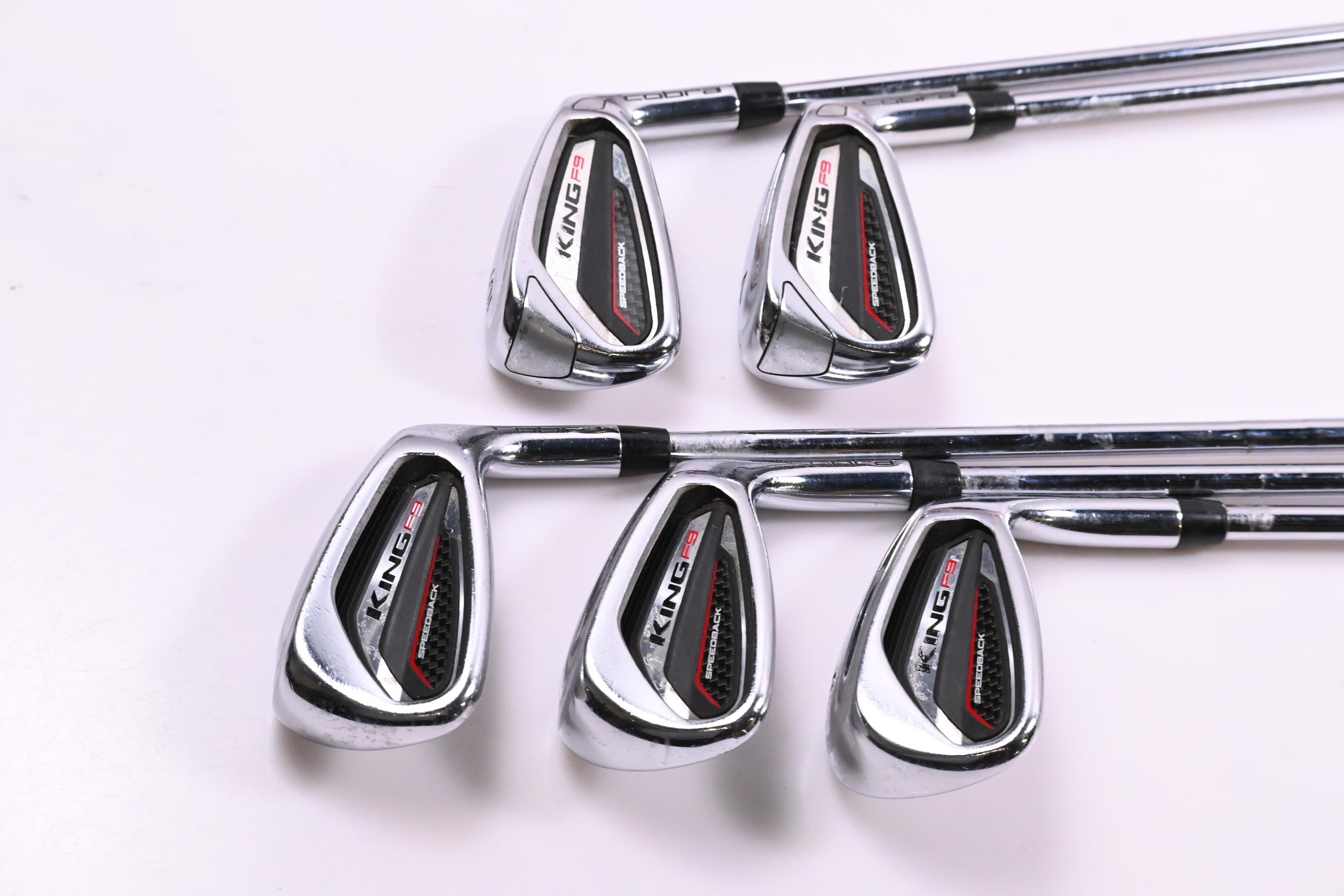 Cobra King F9 Irons / 6-PW / Stiff Flex KBS Tour 90 Shafts