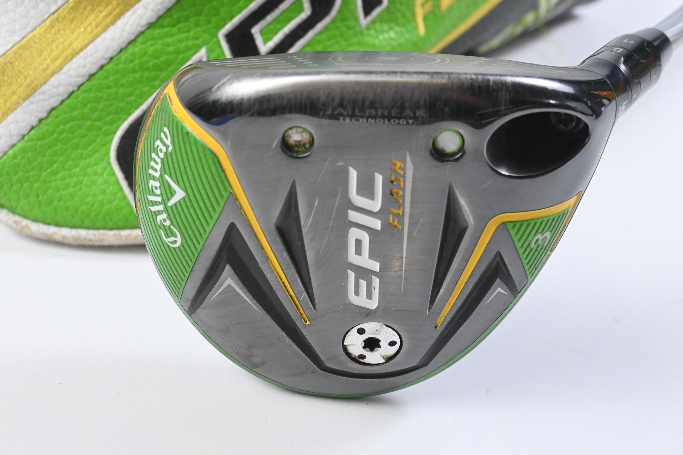 Callaway Epic Flash #3 Wood / 15 Degree / Stiff Flex EvenFlow Green 65 Shaft