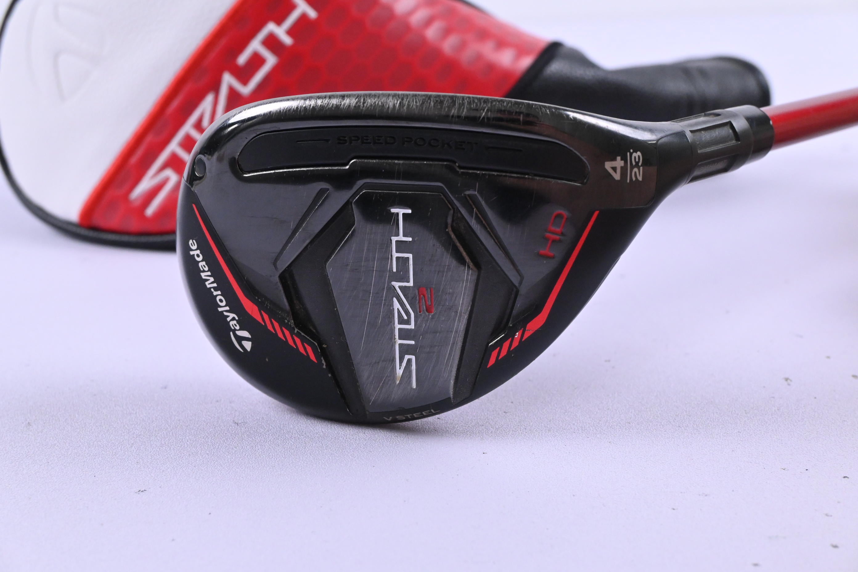 Taylormade Stealth 2 HD #4 Hybrid / 23 Degree / Regular Flex Speeder NX Red 50