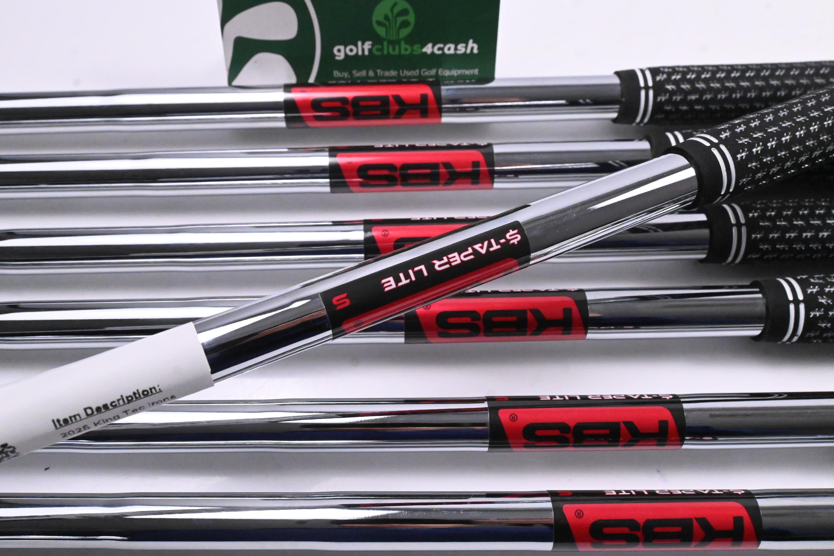 Cobra 2025 King Tec Irons / 4-PW / Stiff Flex KBS $-Taper Lite Shafts