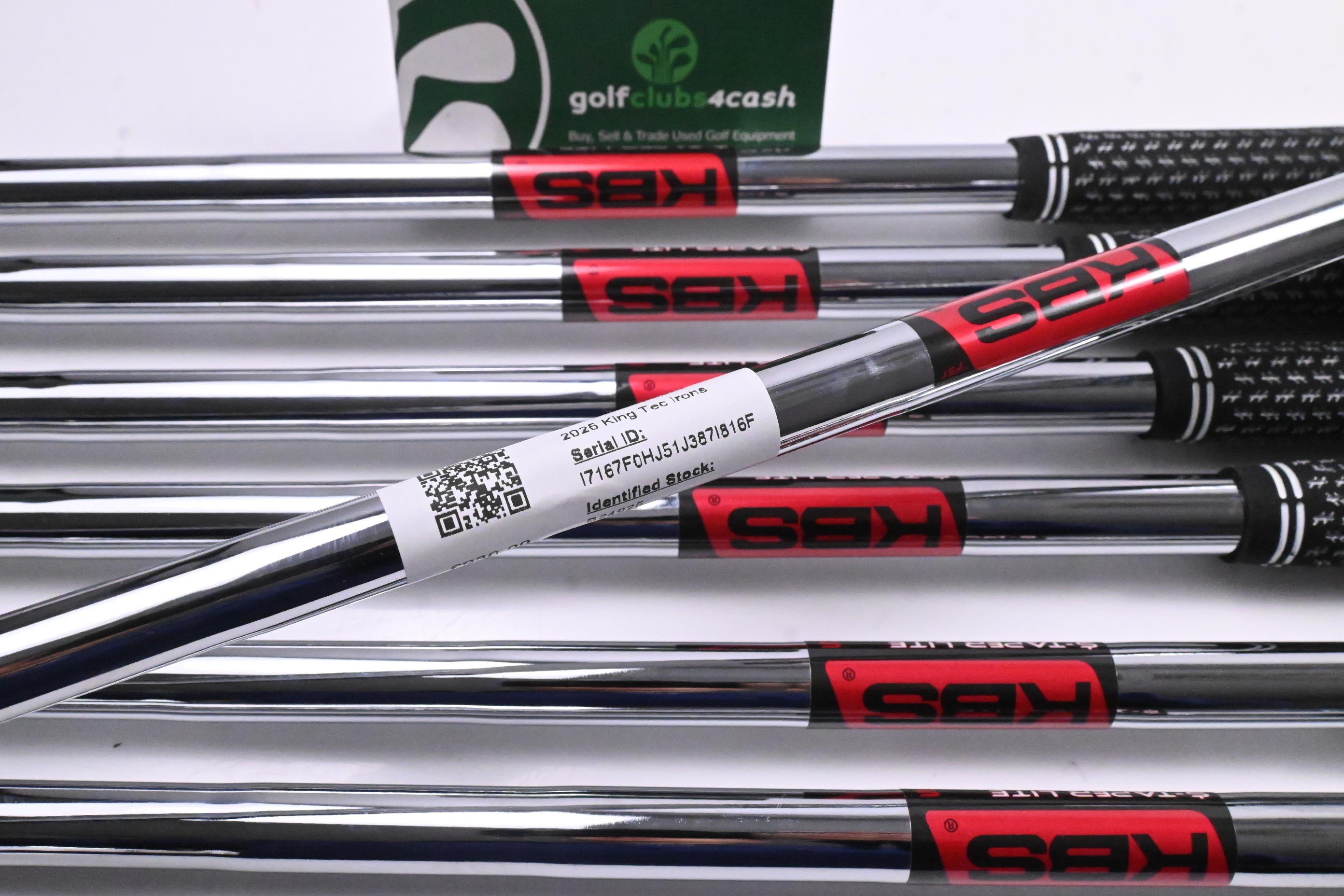 Cobra 2025 King Tec Irons / 4-PW / Stiff Flex KBS $-Taper Lite Shafts