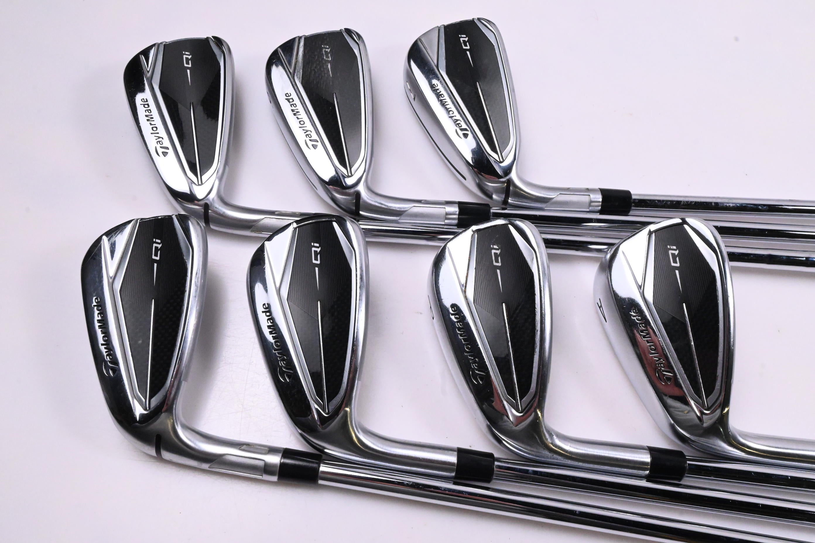 Left Hand Taylormade Qi Irons / 5-PW+GW / Regular Flex KBS MAX MT 85 Shafts