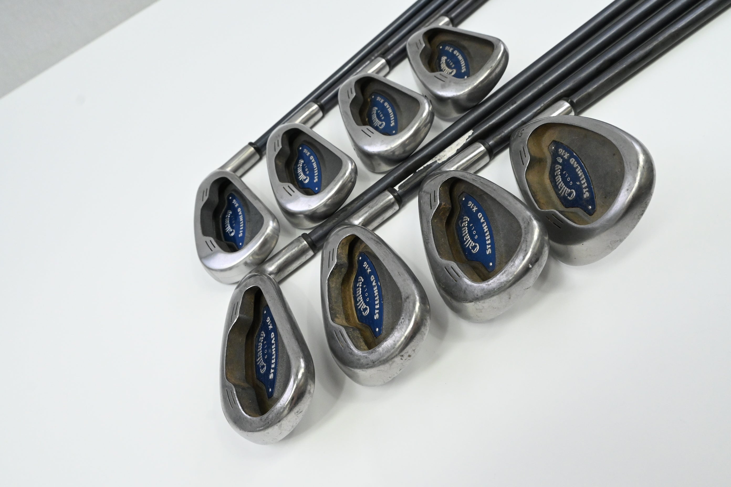 Callaway X-16 Irons / 3-9+SW / Firm Flex Callaway System CW85 Shafts