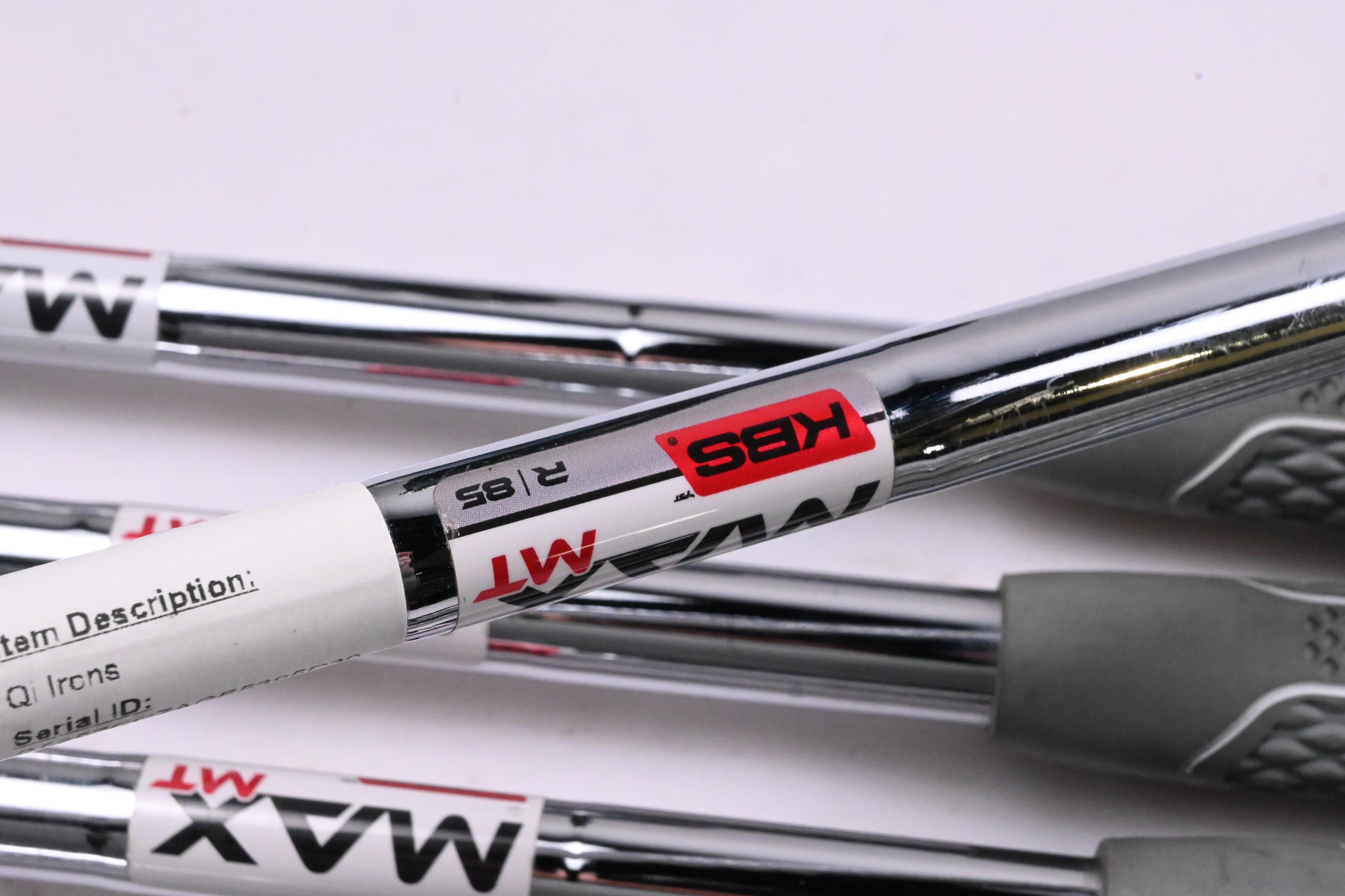 Left Hand Taylormade Qi Irons / 5-PW+GW / Regular Flex KBS MAX MT 85 Shafts