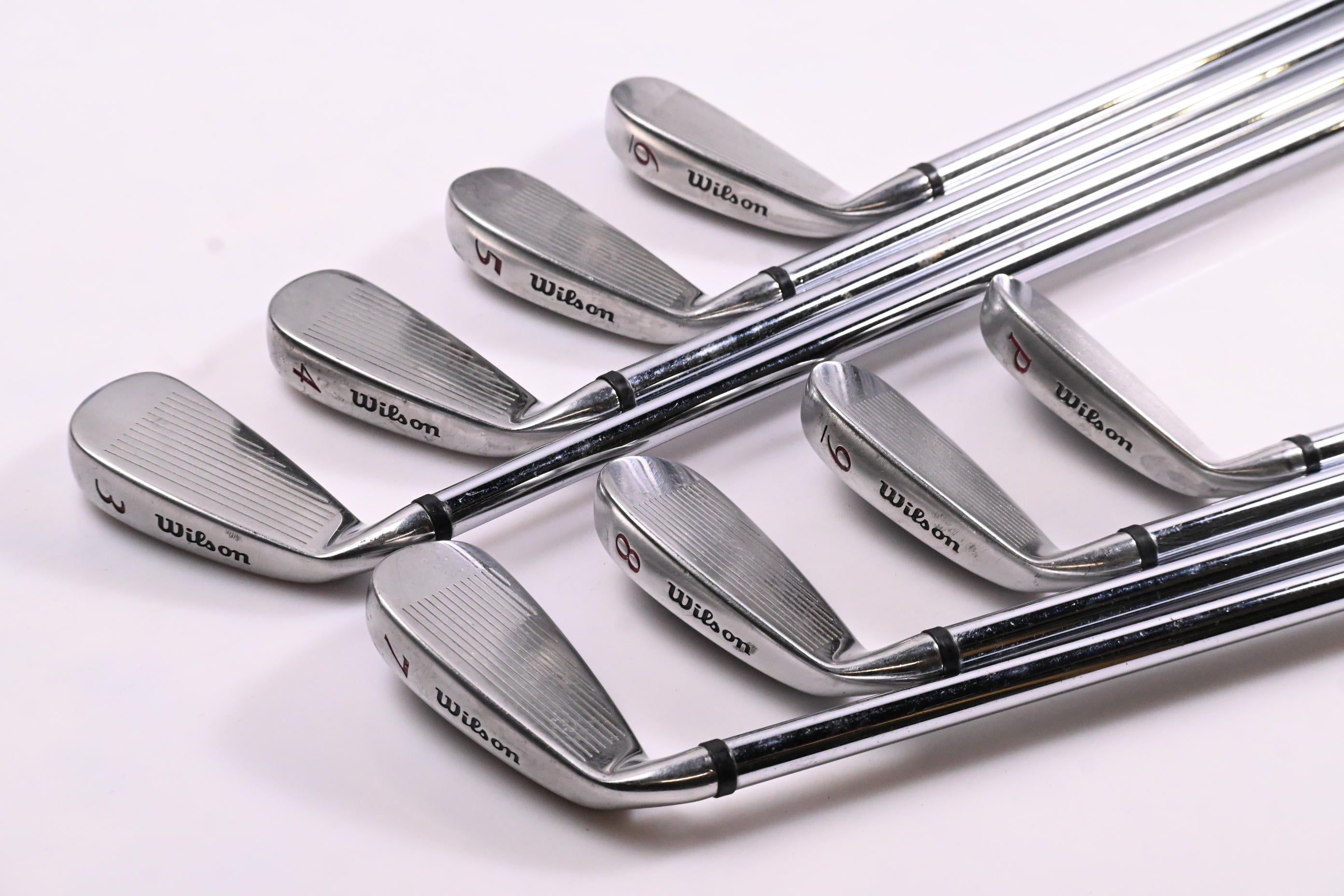 Wilson Deep Red Irons / 3-PW / Stiff Flex Steel Shafts