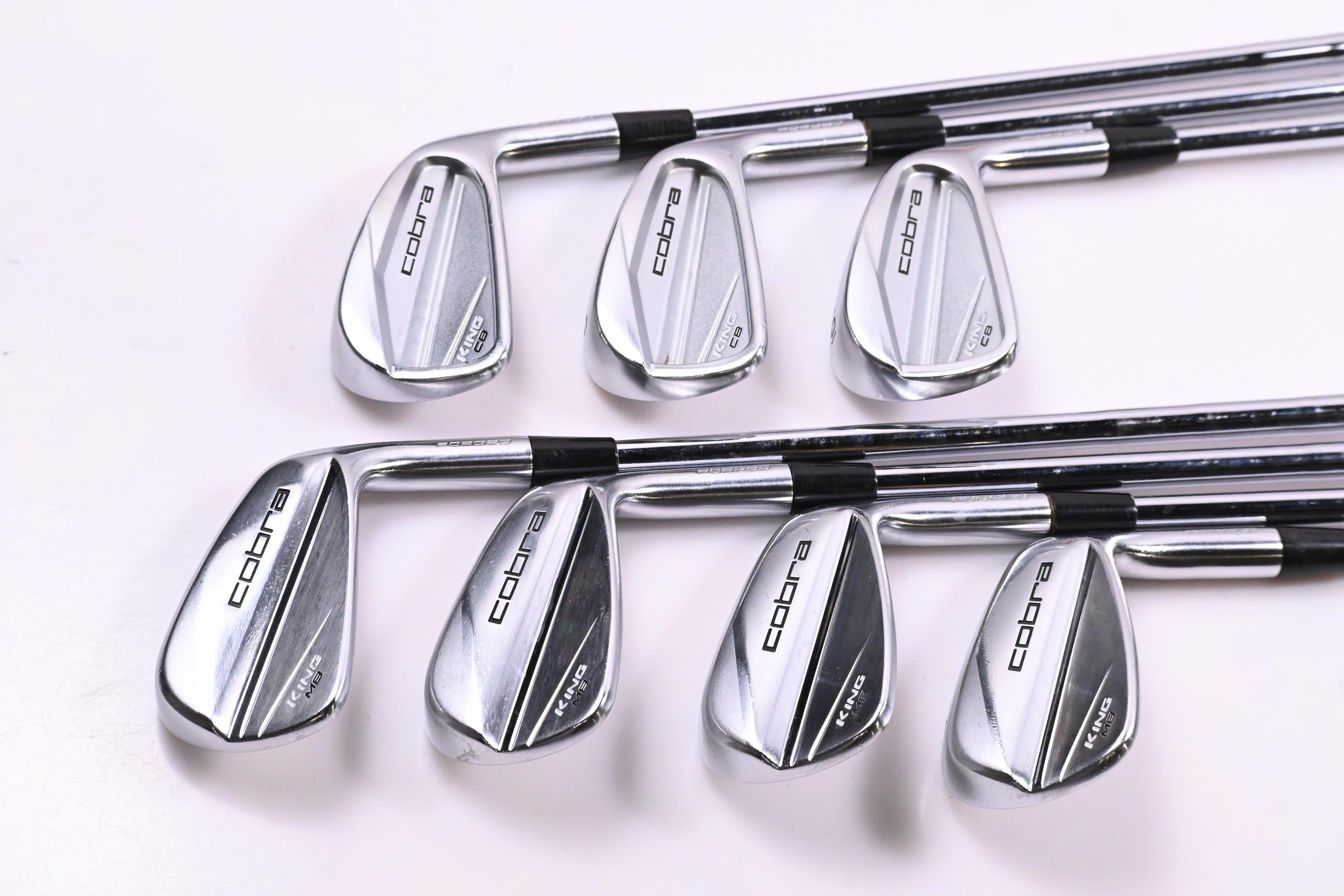 Cobra King MB/CB Combo Irons / 4-PW / Stiff Flex KBS $-Taper 120 Shafts