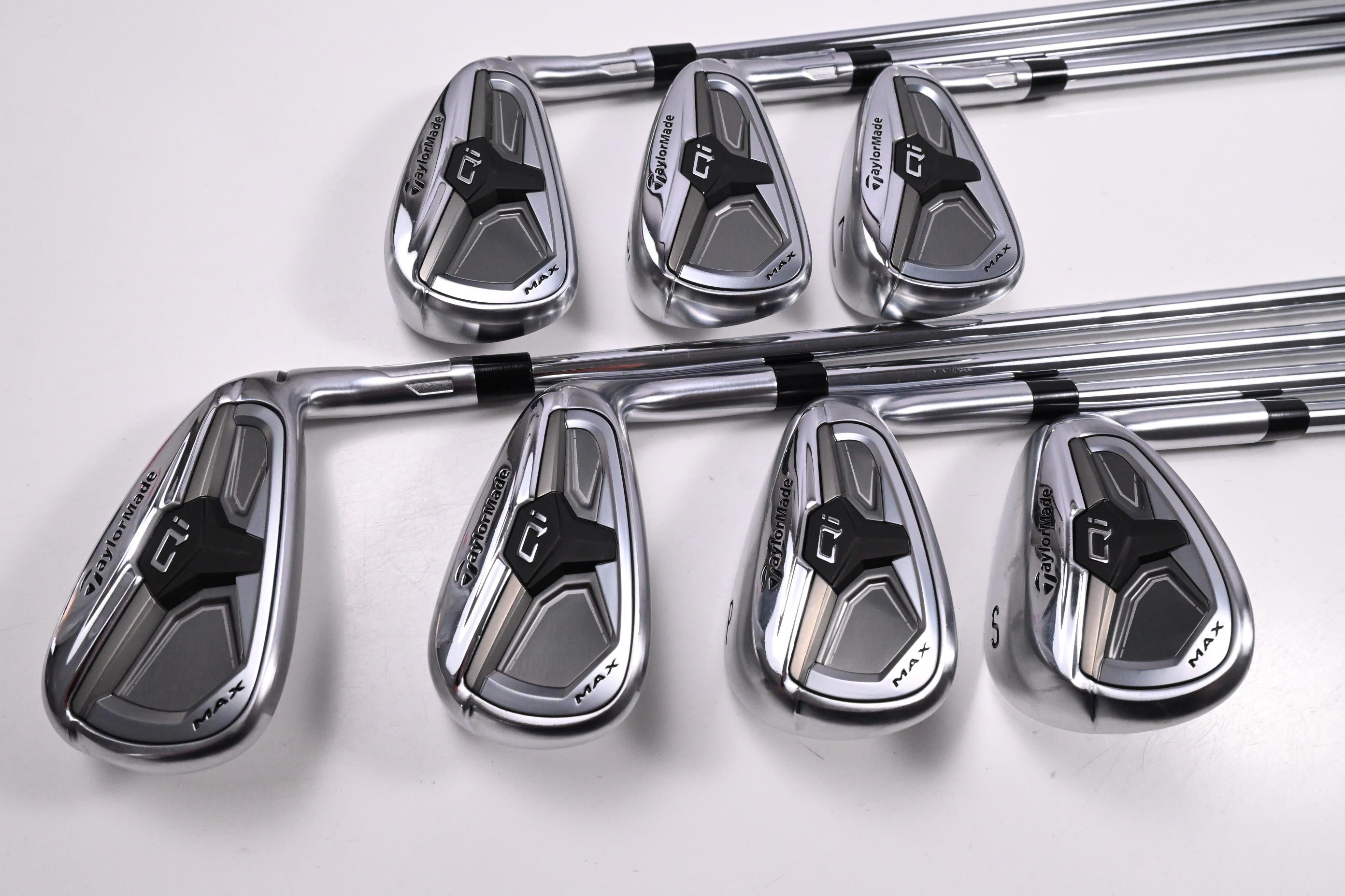 Taylormade Qi Max Irons / 5-PW+SW / Stiff Flex KBS MAX MT 85 Steel Shafts