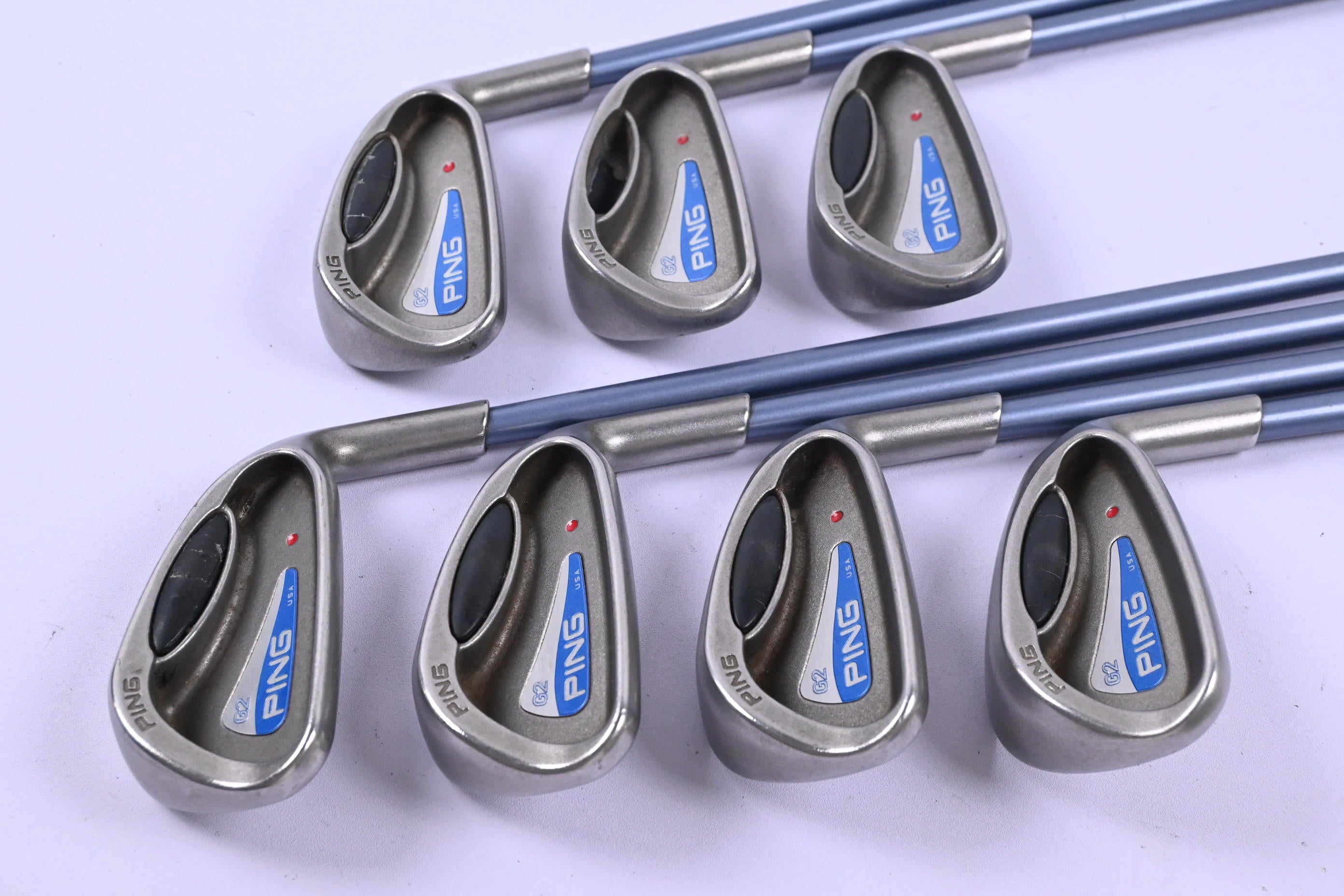 Ladies Ping G2 Irons / 4-PW / Red Dot / Ladies Flex Ping TFC 100 Shafts