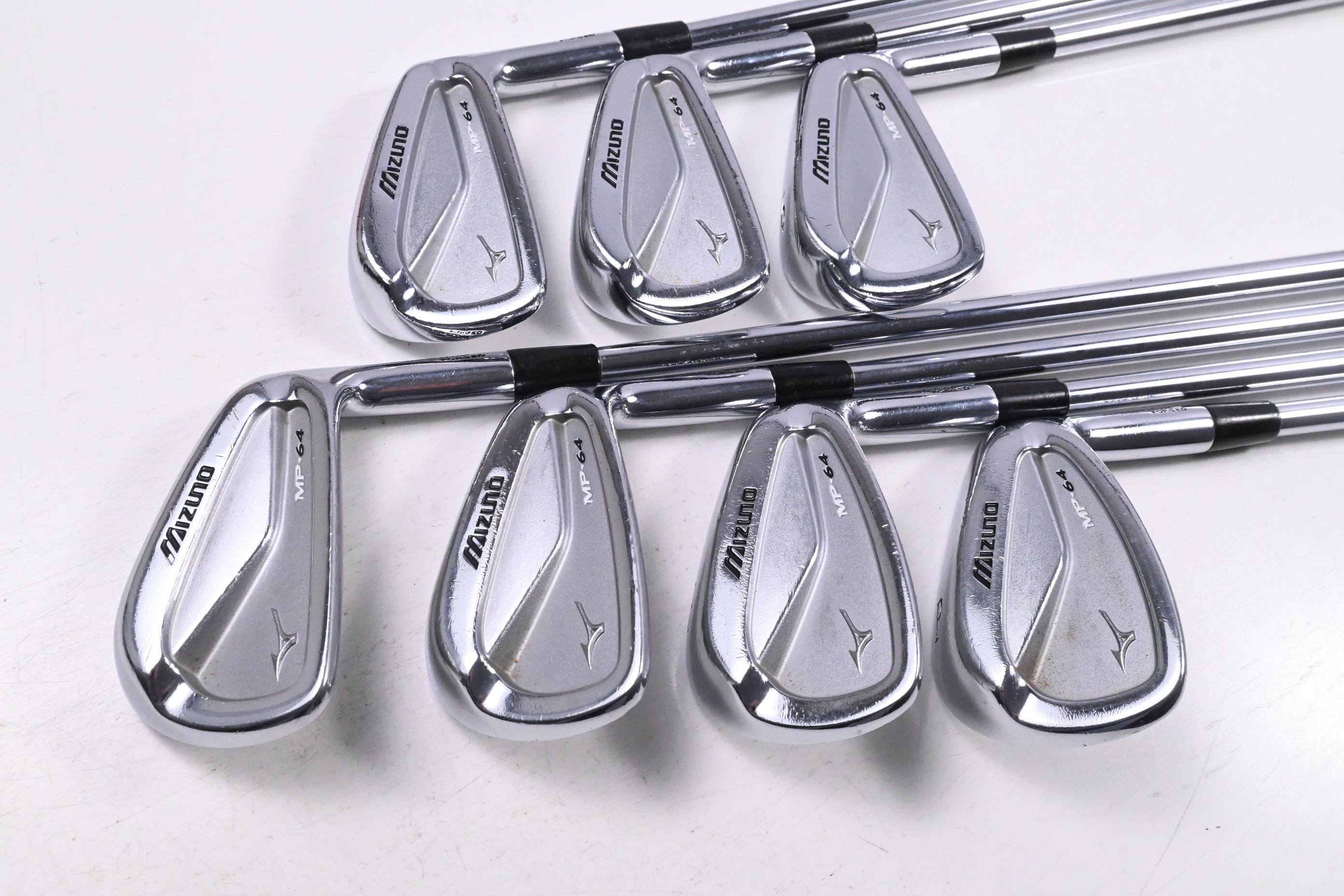 Mizuno MP-64 Irons / 4-PW / Stiff Flex Project X Rifle Shafts