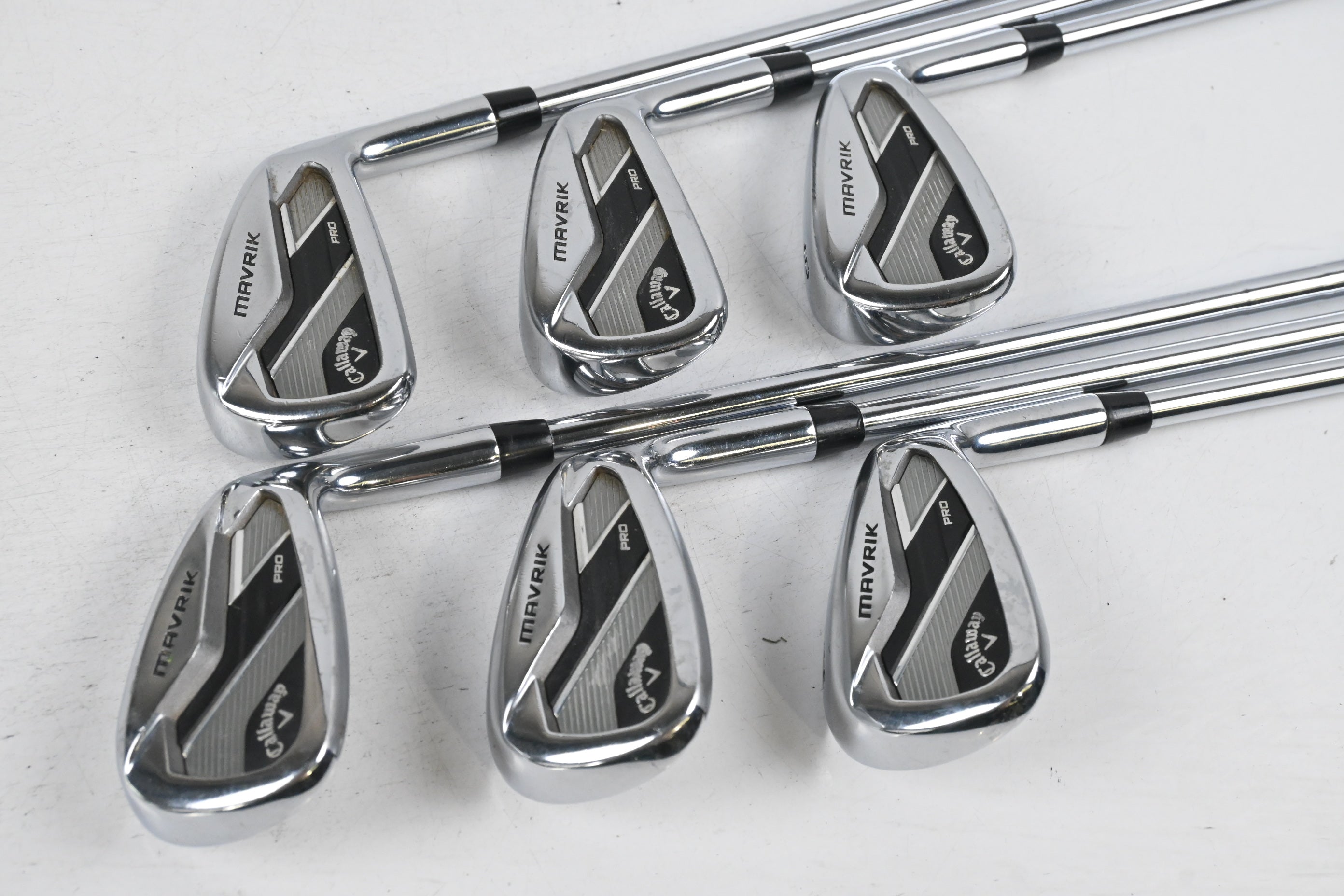 Callaway Mavrik Pro Irons / 6-PW+GW / Stiff Flex Elevate 105 Shafts