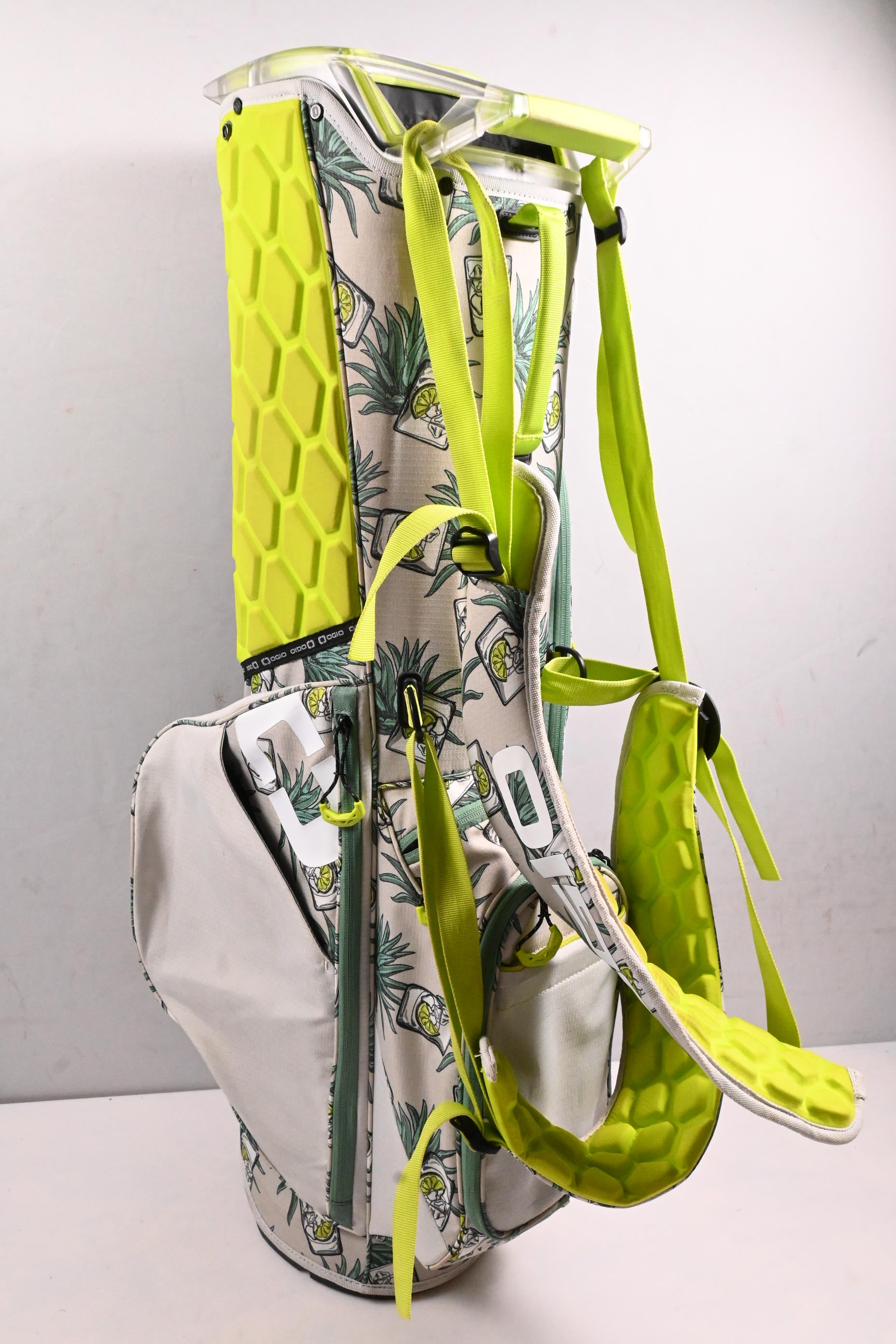 Ogio All Elements Stand Bag / 4-Way Divider / White, Green, Yellow