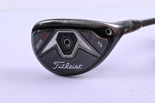 Titleist 915H #2 Hybrid / 18 Degree / Stiff Flex Aldila RIP Phenom 80 Shaft