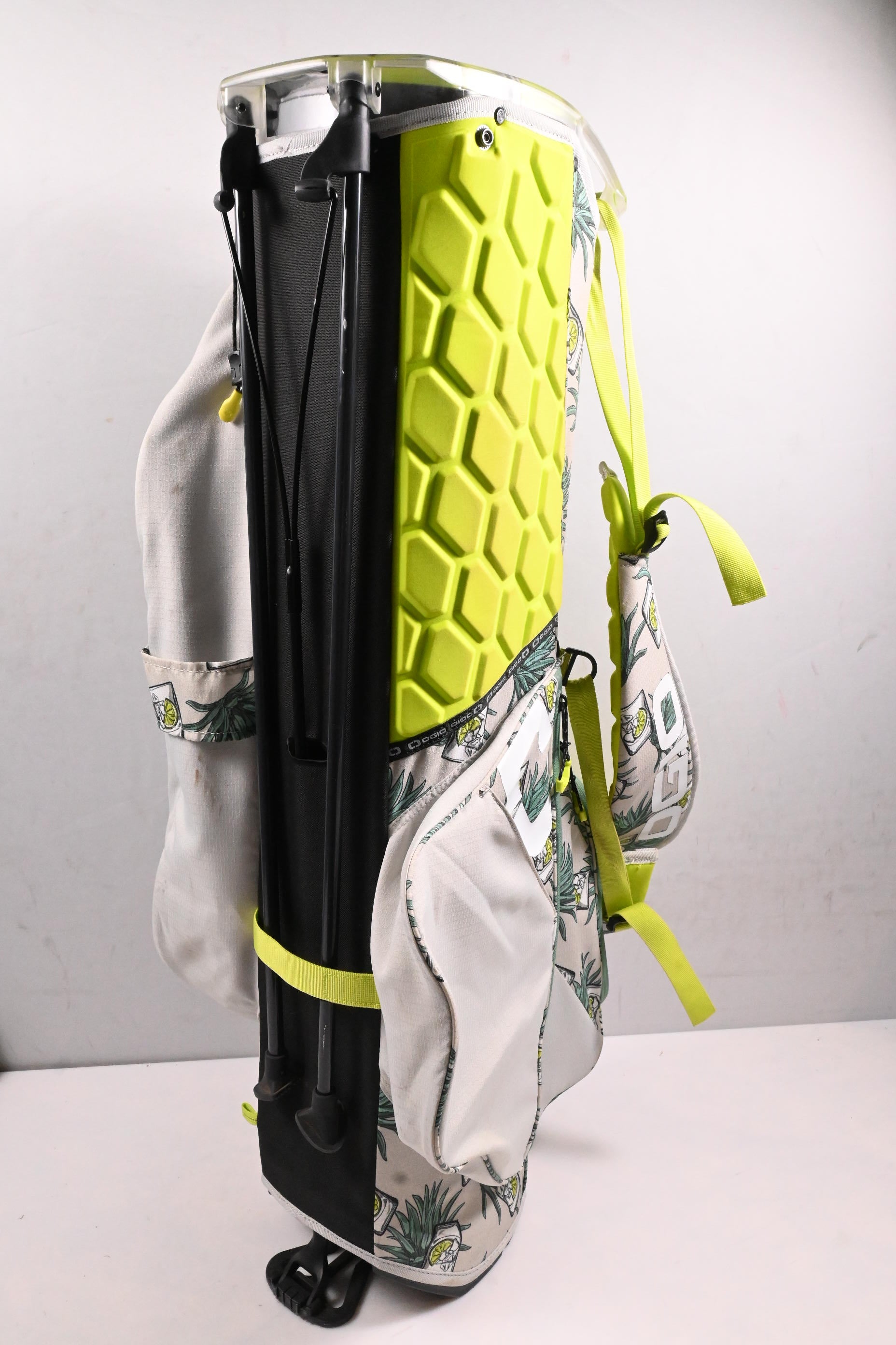 Ogio All Elements Stand Bag / 4-Way Divider / White, Green, Yellow