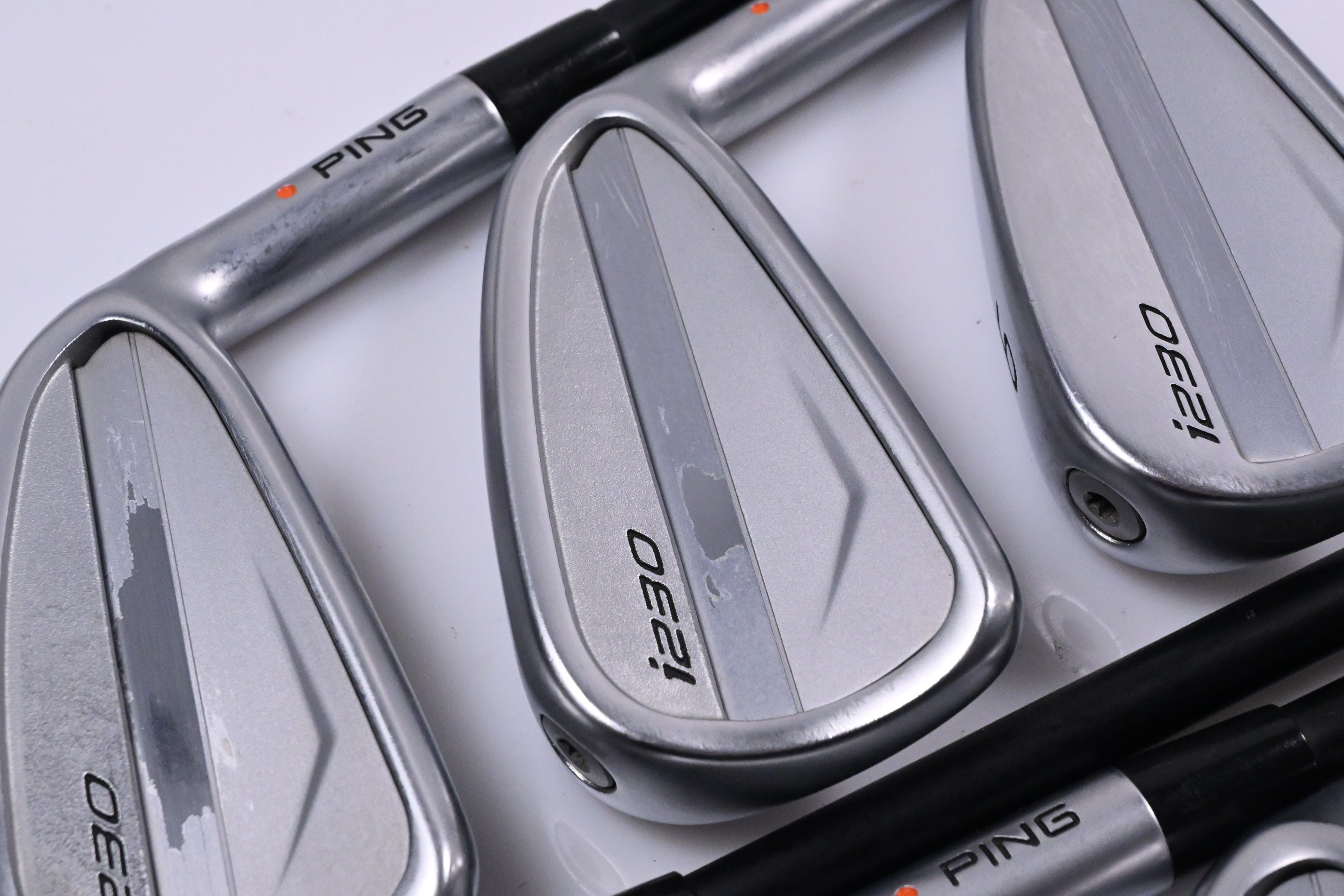 Ping i230 Irons / 4-PW / Orange Dot / Regular Flex Ping ALTA CB Black AWT Shafts