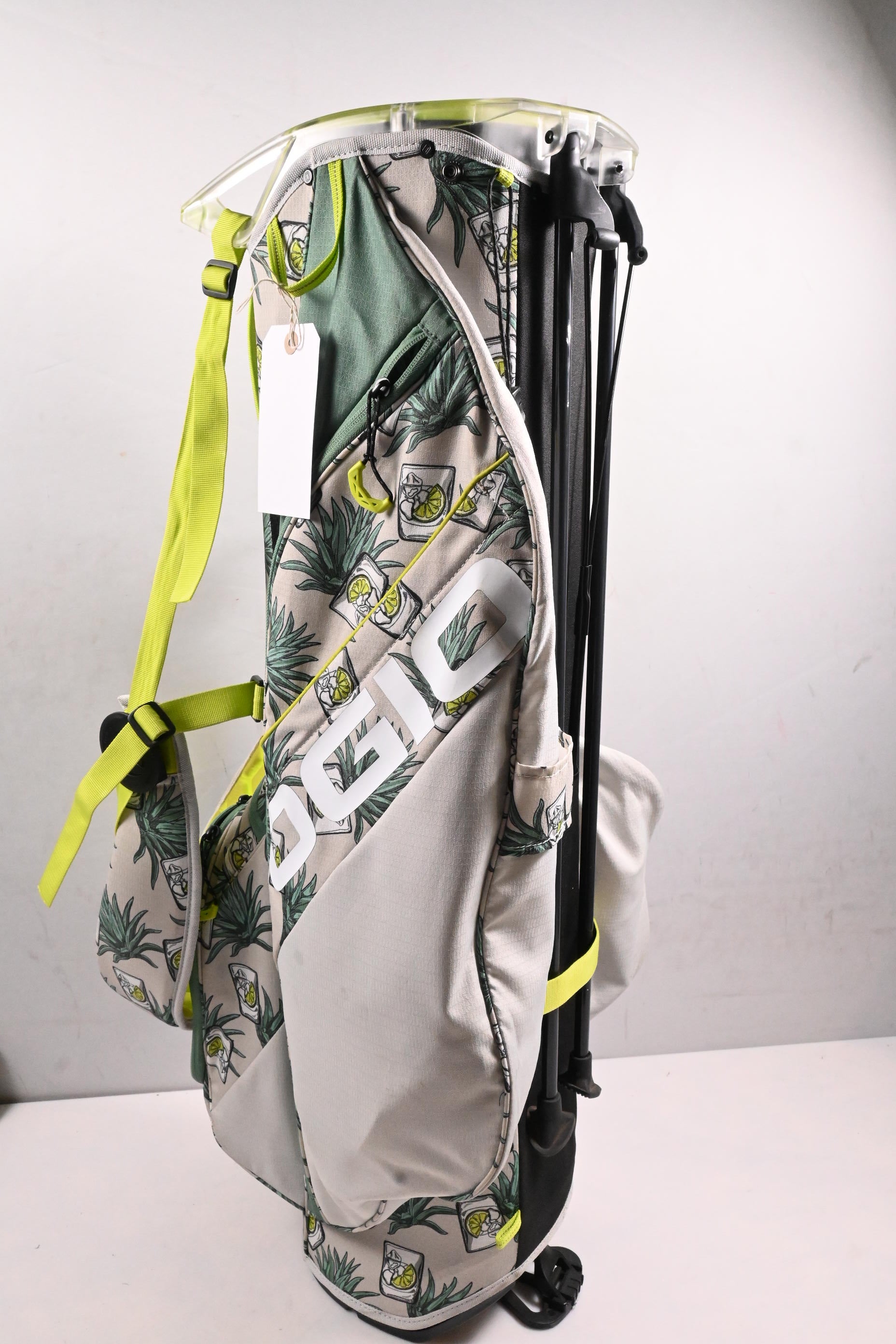 Ogio All Elements Stand Bag / 4-Way Divider / White, Green, Yellow