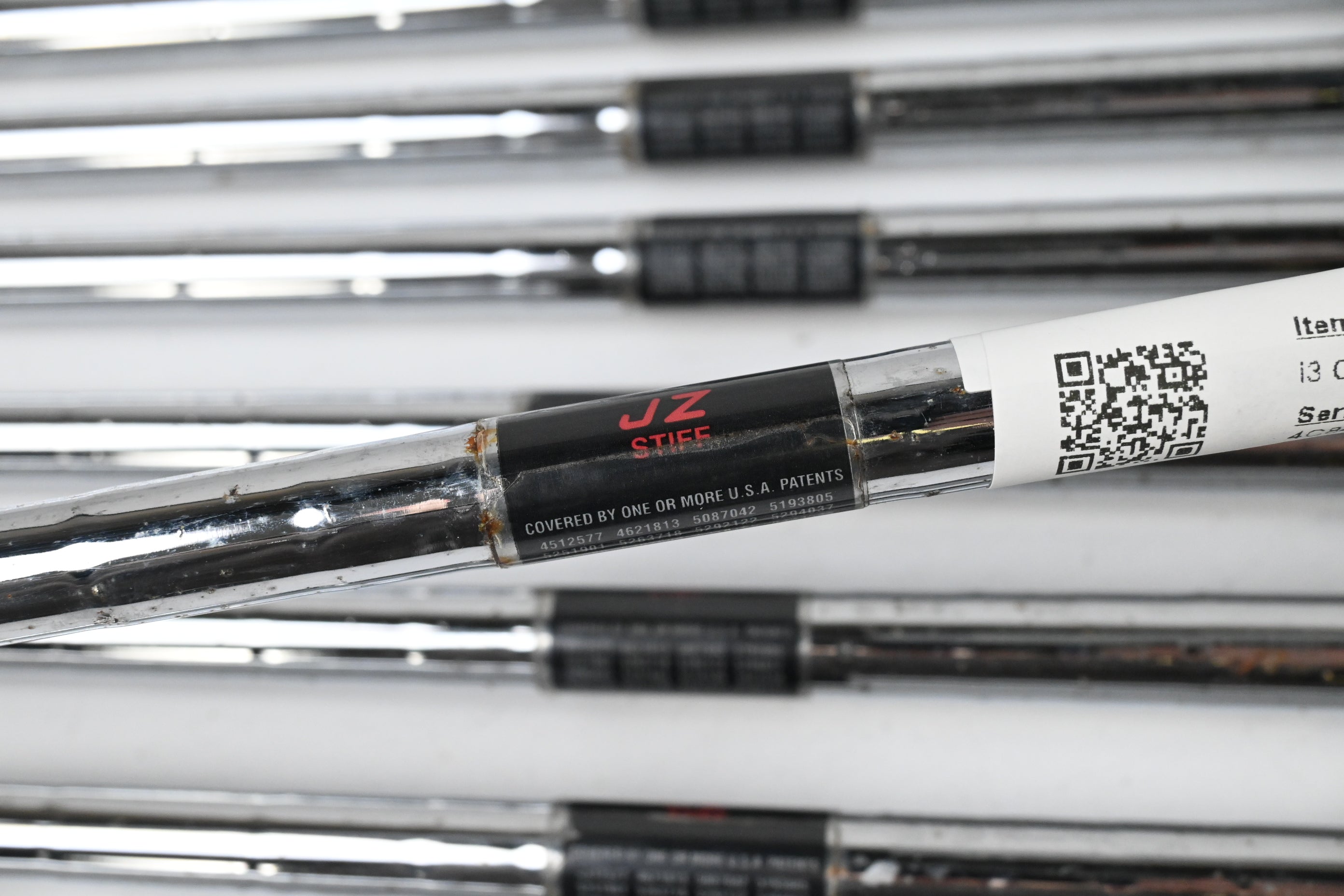 Ping i3 O-Size Irons / 3-PW+SW / Black Dot / Stiff Flex Ping Cushin JZ Shafts