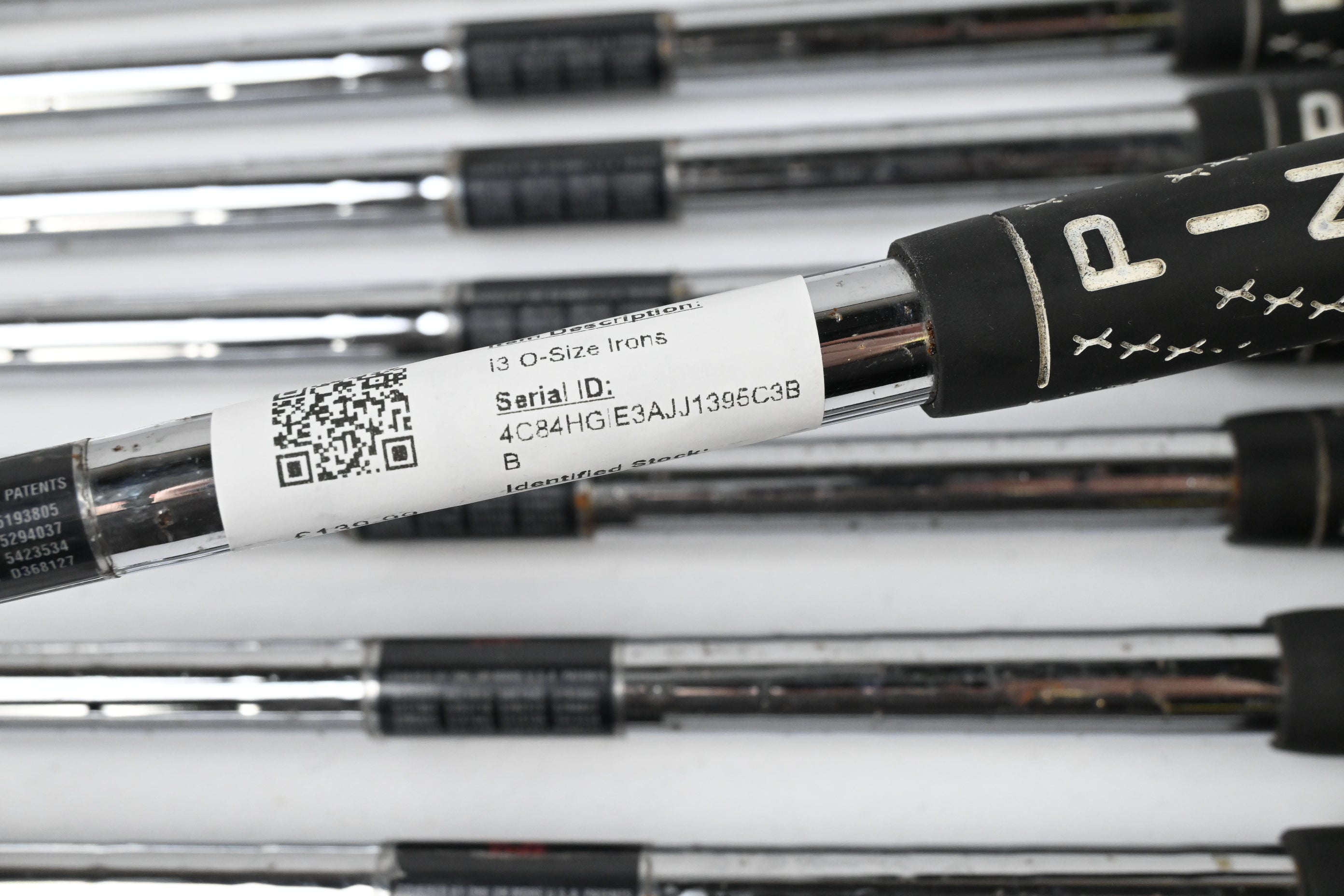 Ping i3 O-Size Irons / 3-PW+SW / Black Dot / Stiff Flex Ping Cushin JZ Shafts