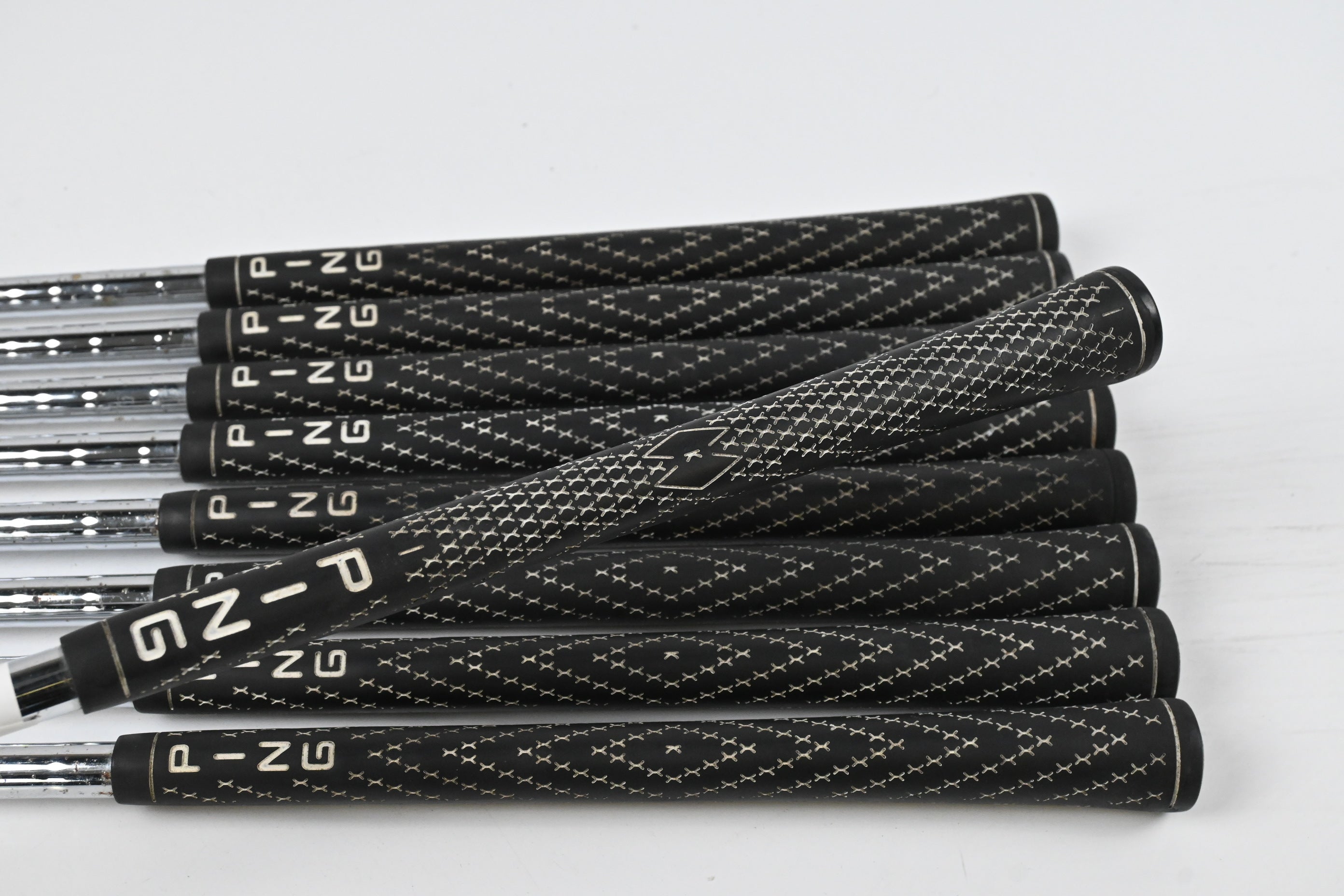Ping i3 O-Size Irons / 3-PW+SW / Black Dot / Stiff Flex Ping Cushin JZ Shafts
