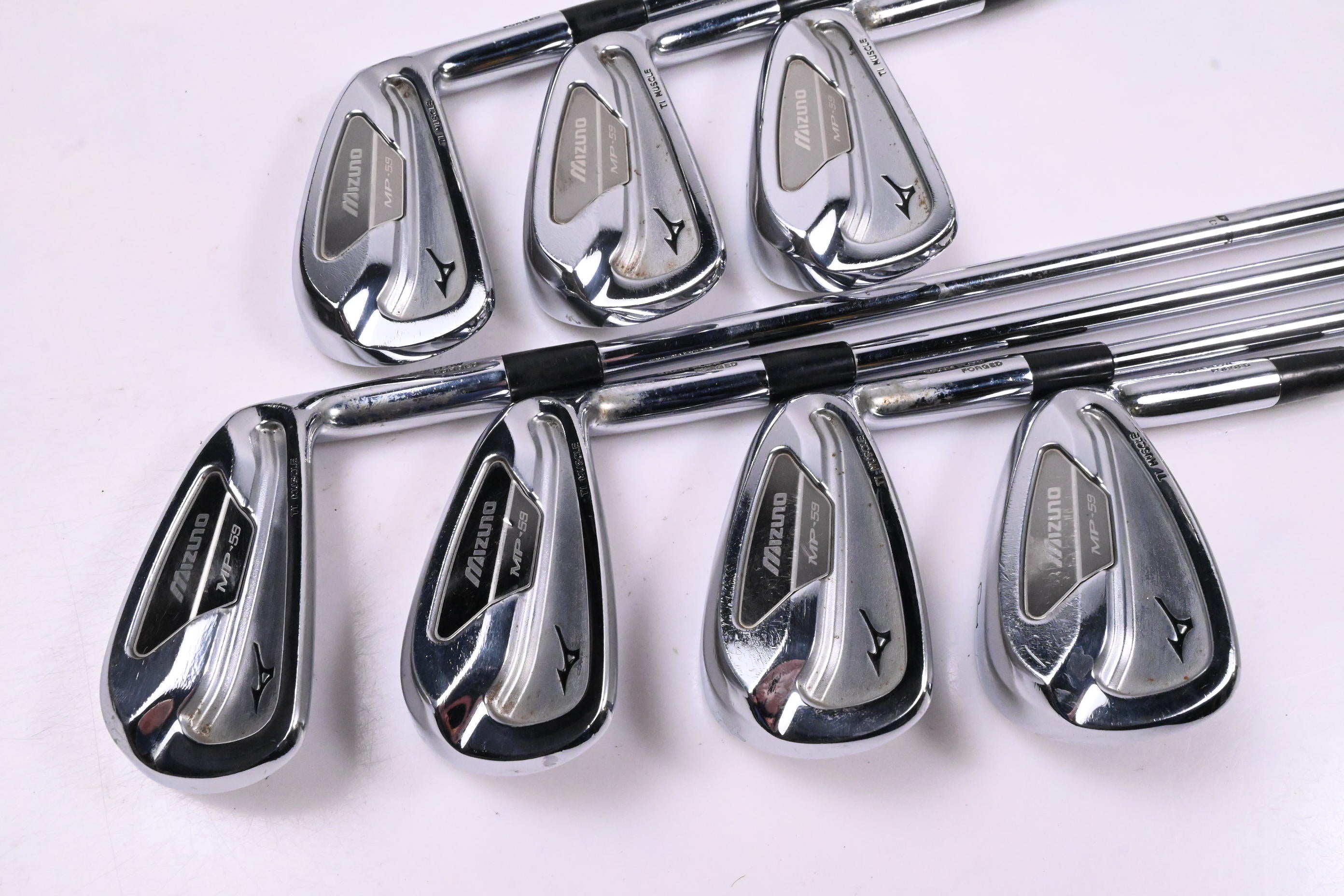 Mizuno MP-59 Irons / 4-PW / Stiff Flex Dynamic Gold S300 Shafts