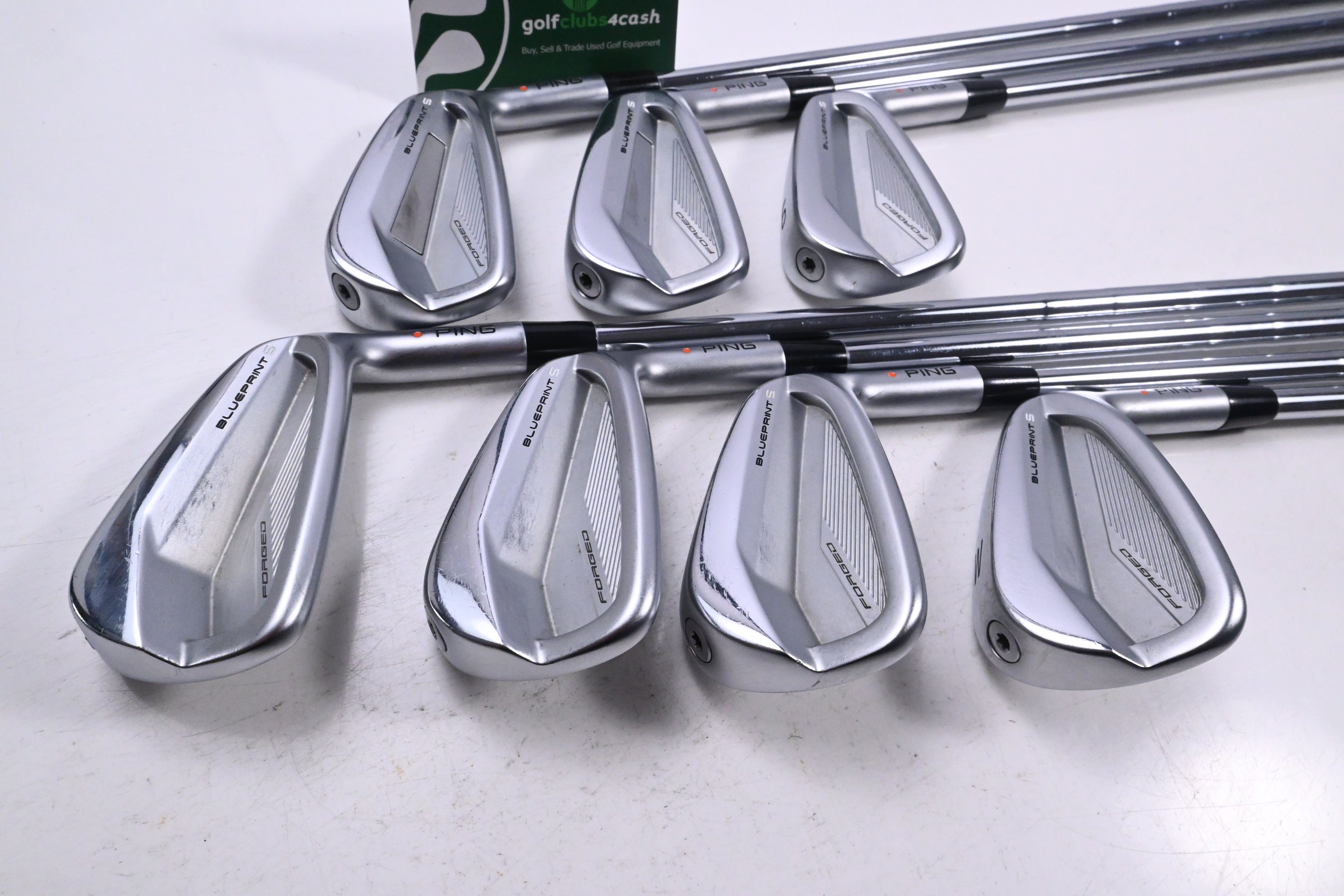 Ping Blueprint S Irons / 4-PW / Orange Dot / Stiff Flex KBS Tour 120 Shafts