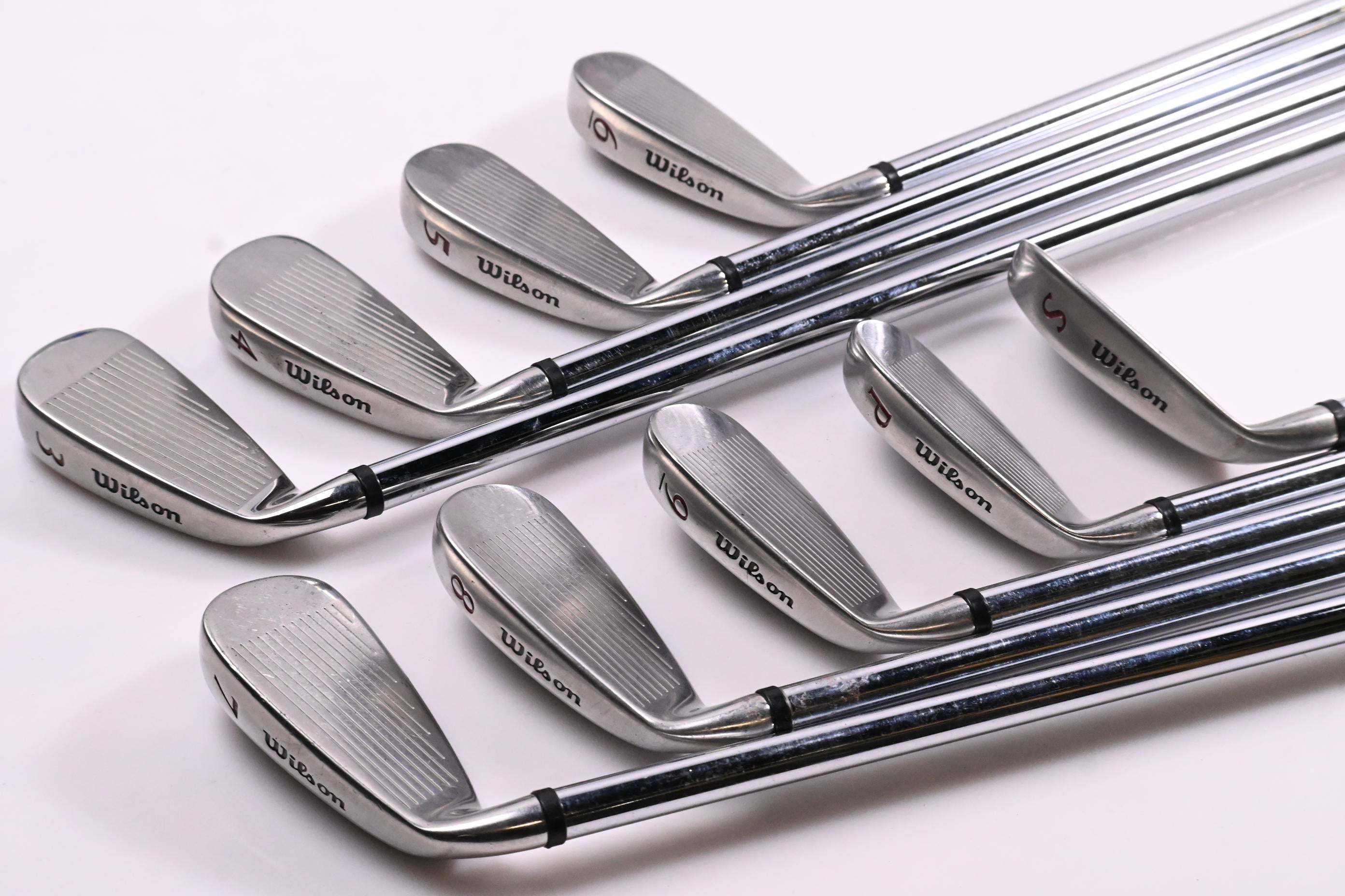Wilson Deep Red Irons / 3-PW+SW / Regular Flex Wilson Fat Shafts