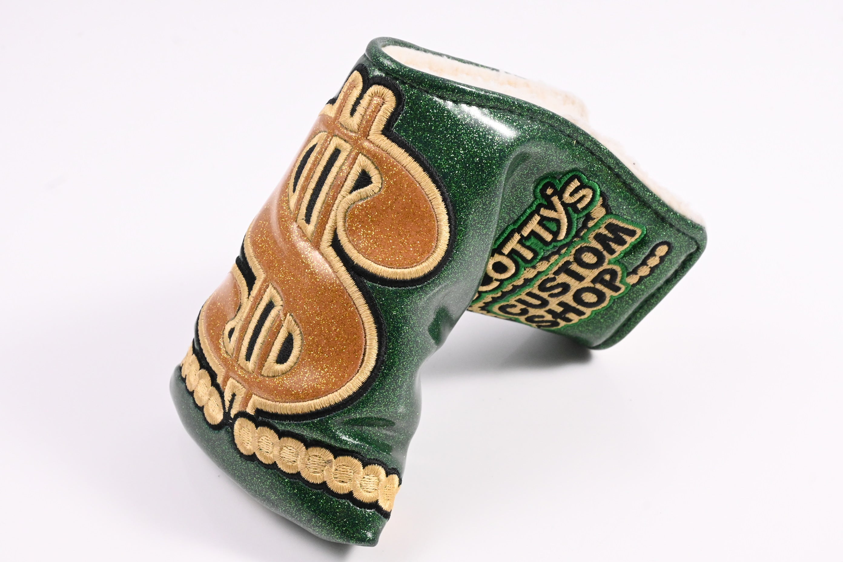 Scotty Cameron Cash is King / Putter Headcover / Mid-Mallet / Green & Gold