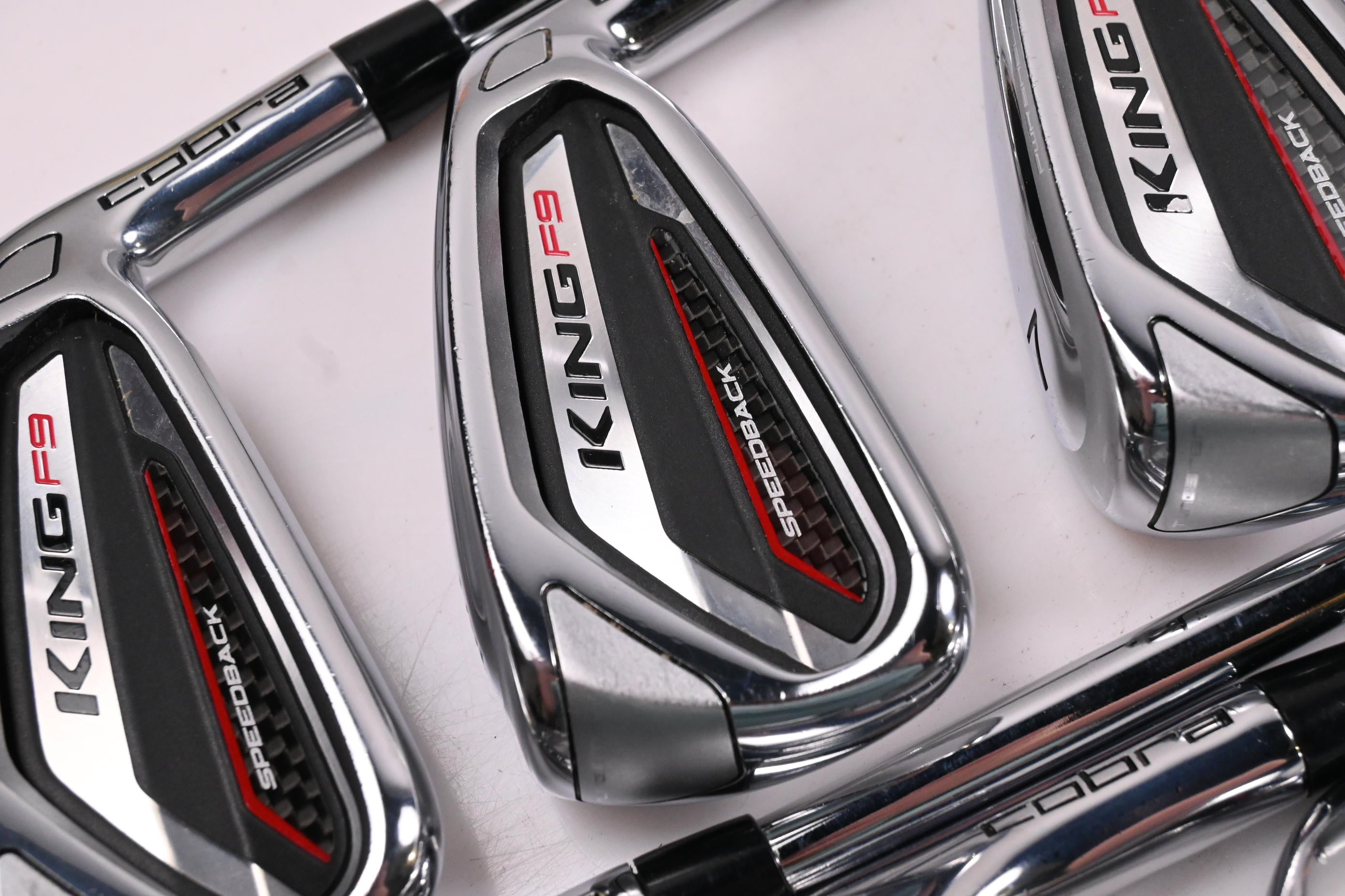 Cobra King F9 Irons / 5-PW+SW / Regular Flex KBS Tour 90 Shafts