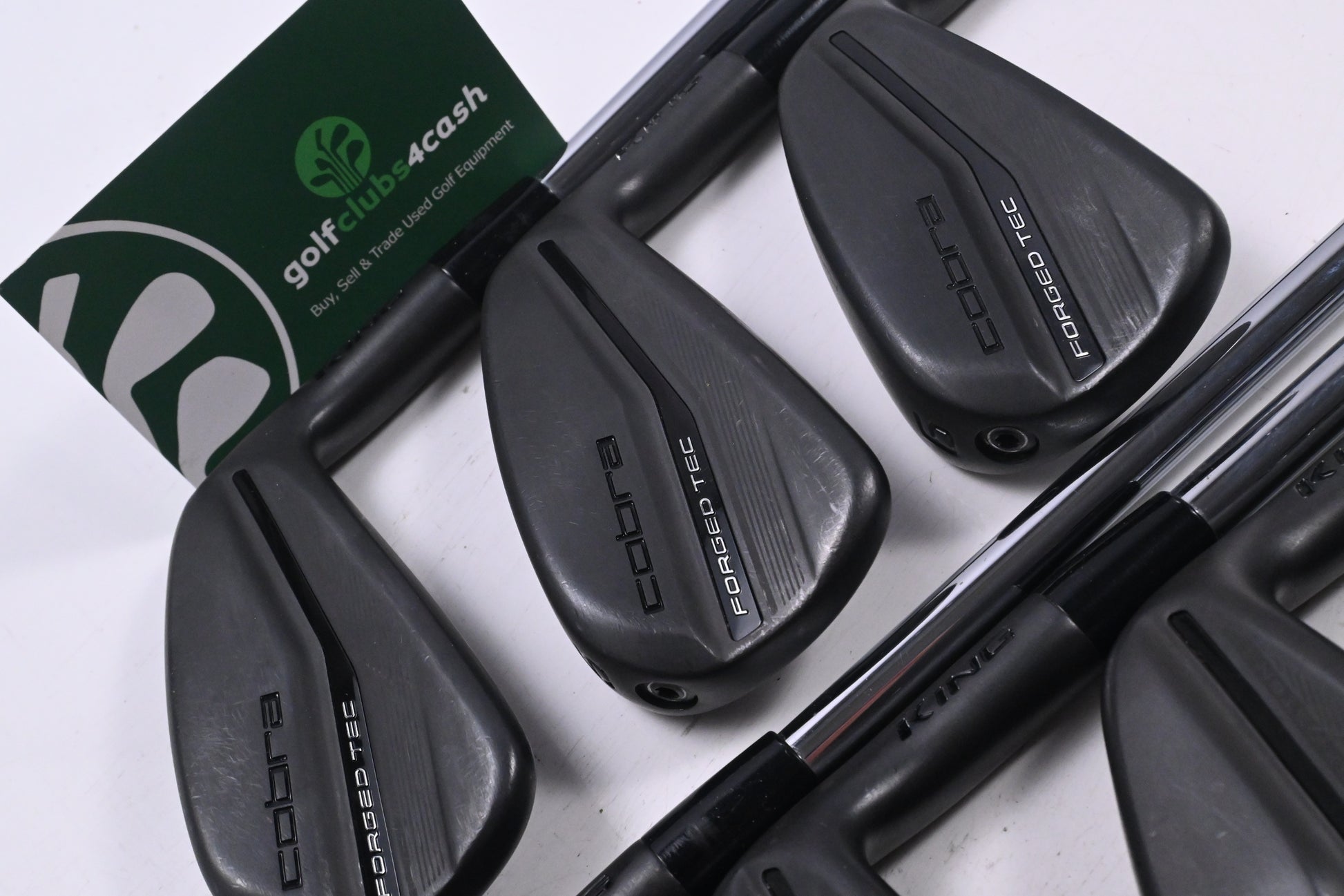 Cobra King Forged Tec 2023 Black Irons / 4-PW / Stiff Flex KBS $-Taper Lite