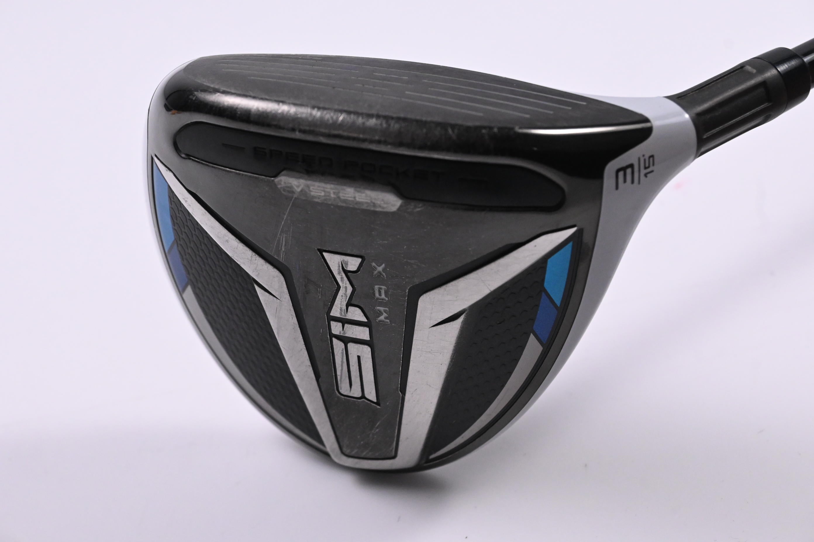 Taylormade SIM Max #3 Wood / 15 Degree / Stiff Flex Accra FX 2.0 200F Shaft