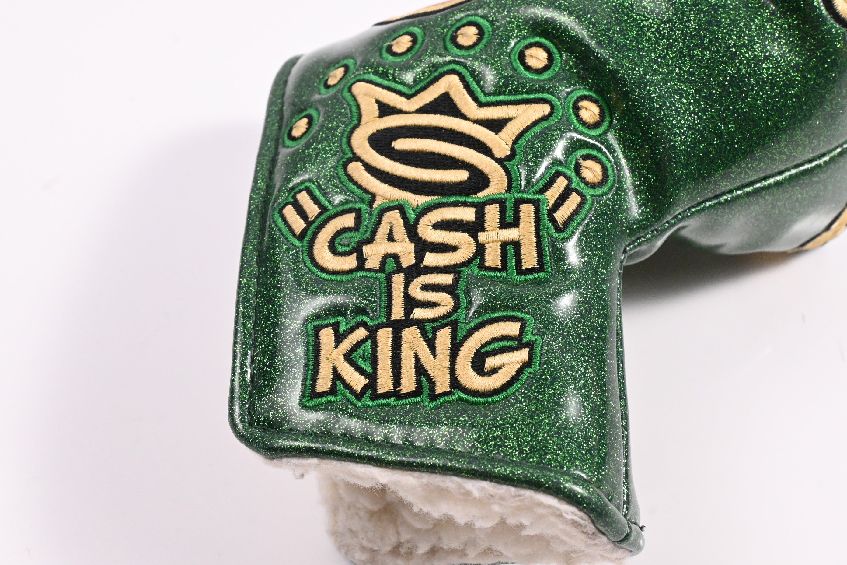 Scotty Cameron Cash is King / Putter Headcover / Mid-Mallet / Green & Gold