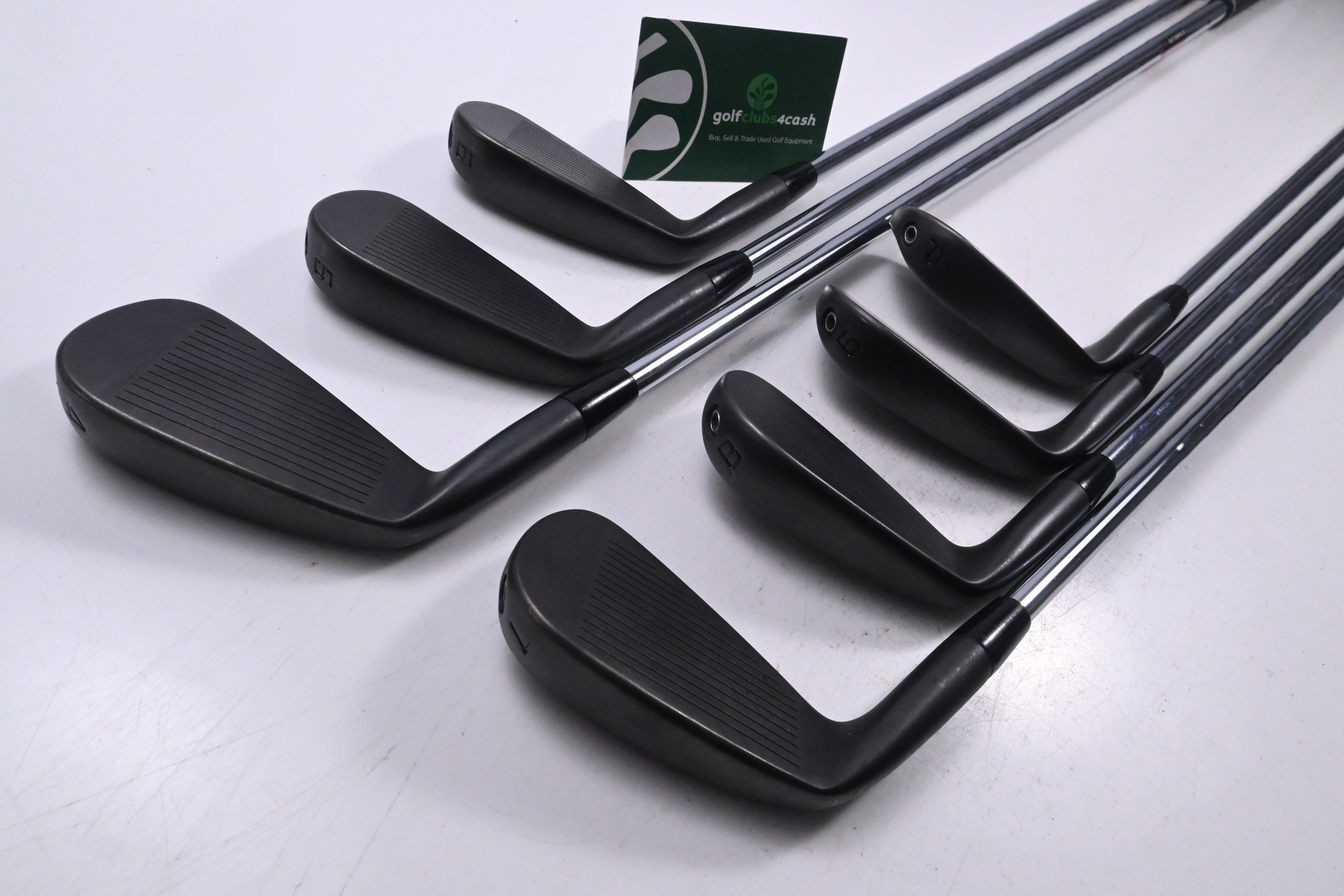 Cobra King Forged Tec 2023 Black Irons / 4-PW / Stiff Flex KBS $-Taper Lite