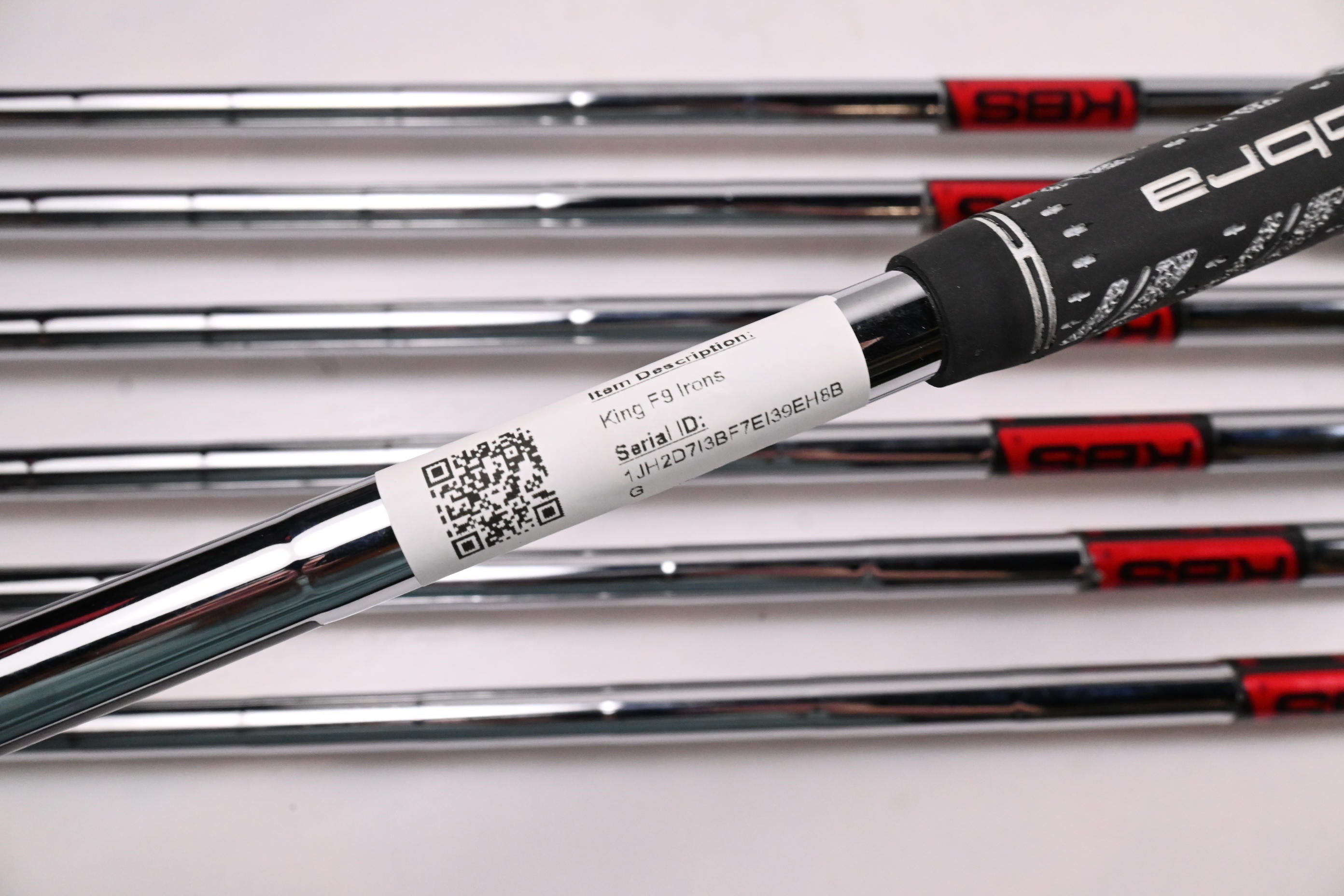 Cobra King F9 Irons / 5-PW+SW / Regular Flex KBS Tour 90 Shafts