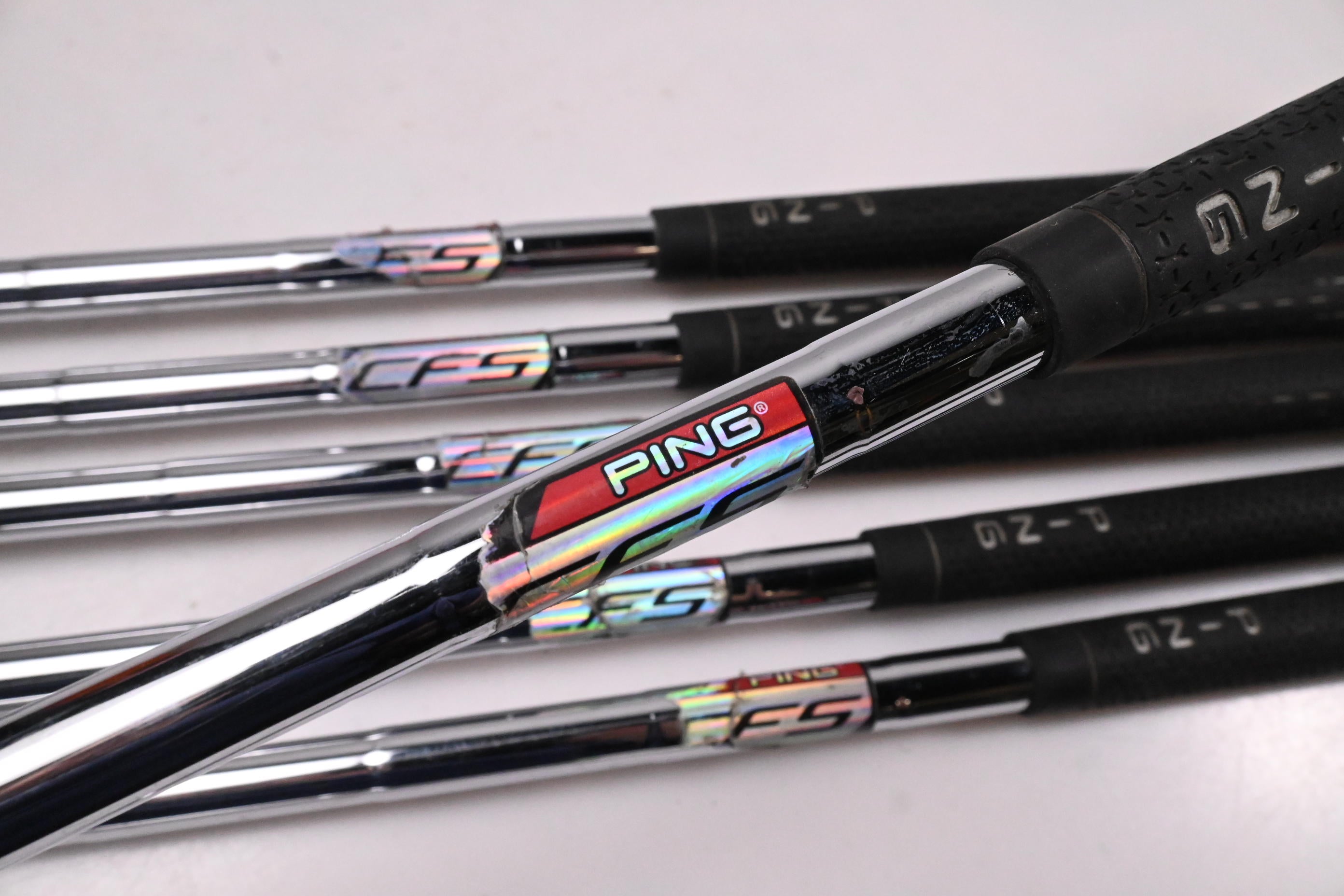 Left Hand Ping G25 Irons / 4-PW / Green Dot / Regular Flex Ping CFS Shafts