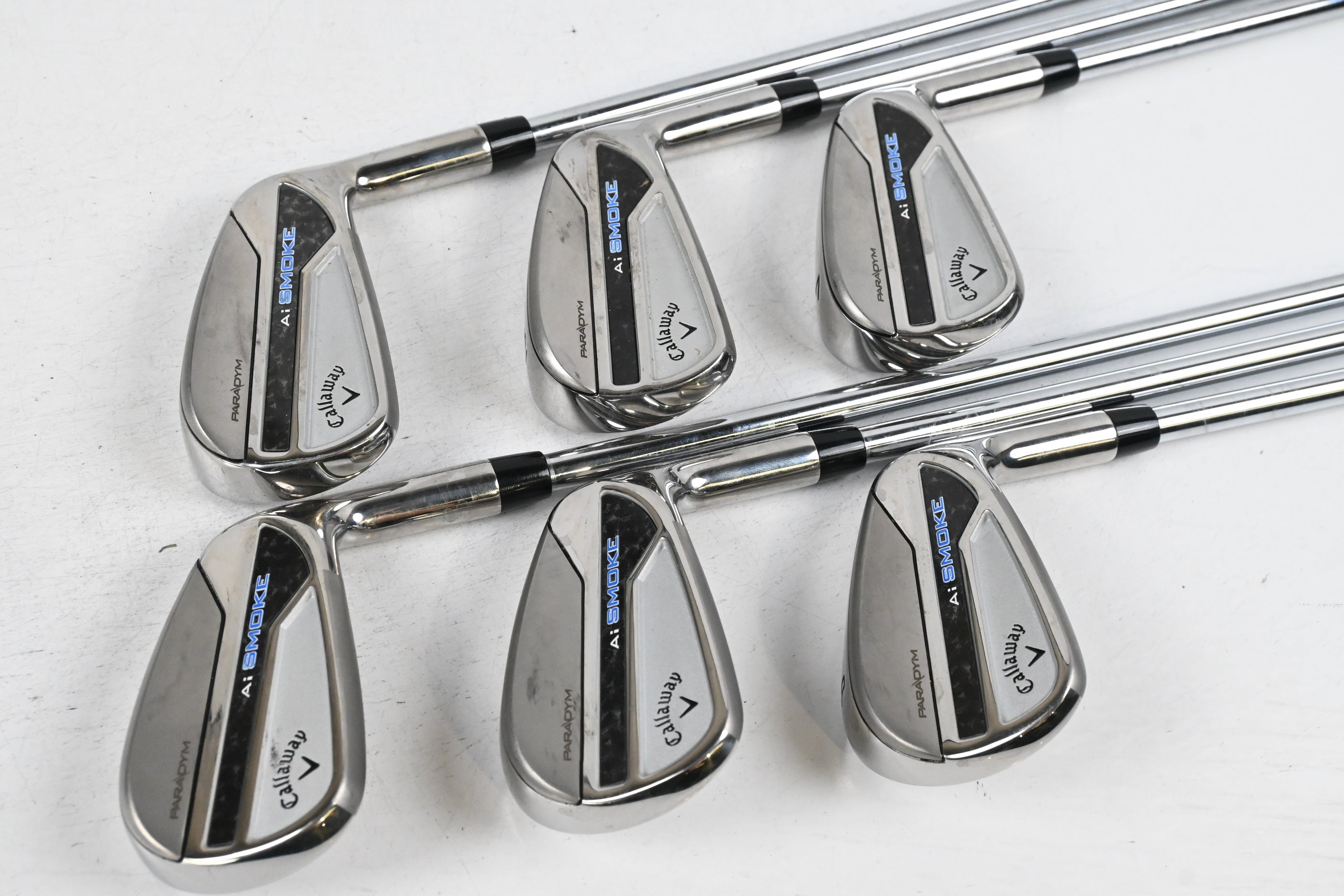 Callaway Paradym Ai Smoke Irons / 5-PW / Regular Flex Elevate MPH 95 Shafts
