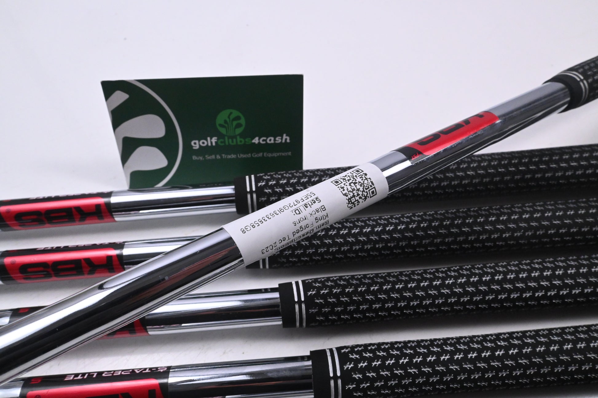 Cobra King Forged Tec 2023 Black Irons / 4-PW / Stiff Flex KBS $-Taper Lite