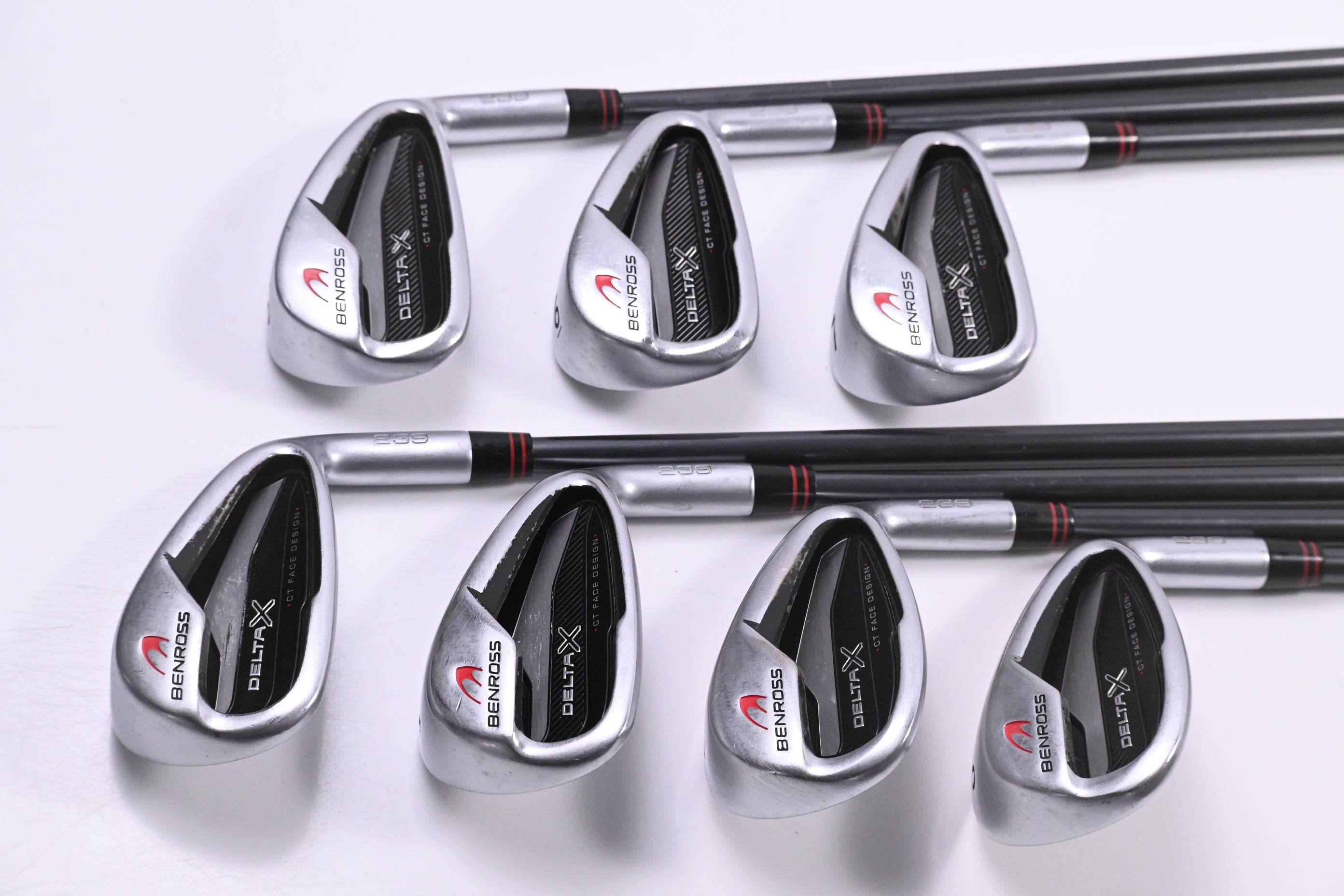 Benross Delta X Irons / 5-PW+SW / Regular Flex Fujikura Vista Pro 60 Shafts