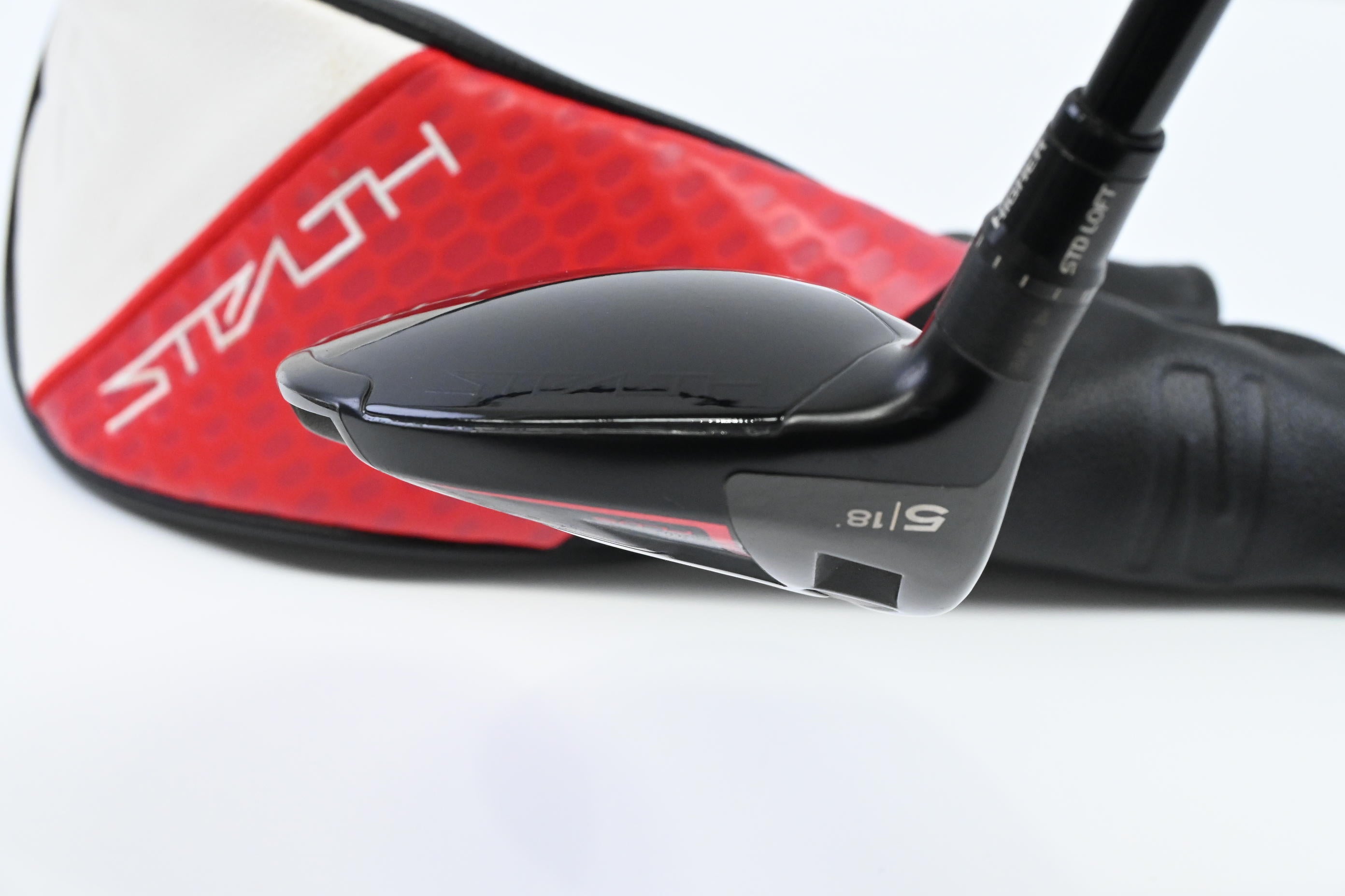 Left Hand Taylormade Stealth 2 Plus #5 Wood / 18 Degree / Stiff Flex Kai'li Red