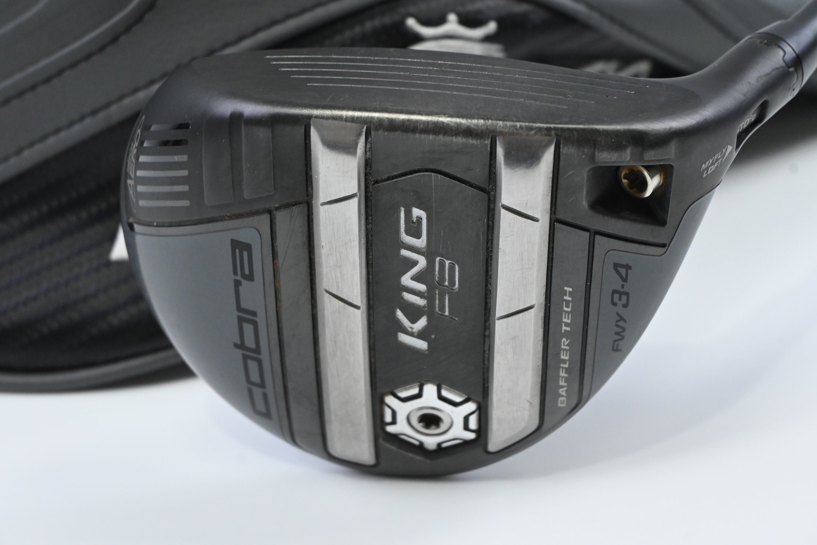 Cobra King F8 #3-4 Wood / 13-16 Degree / Stiff Flex HZRDUS Smoke Black 70 Shaft