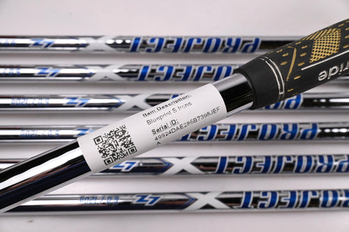 Ping Blueprint S Irons / 4-PW / Black Dot / Stiff Flex Project X LZ 120 Shafts