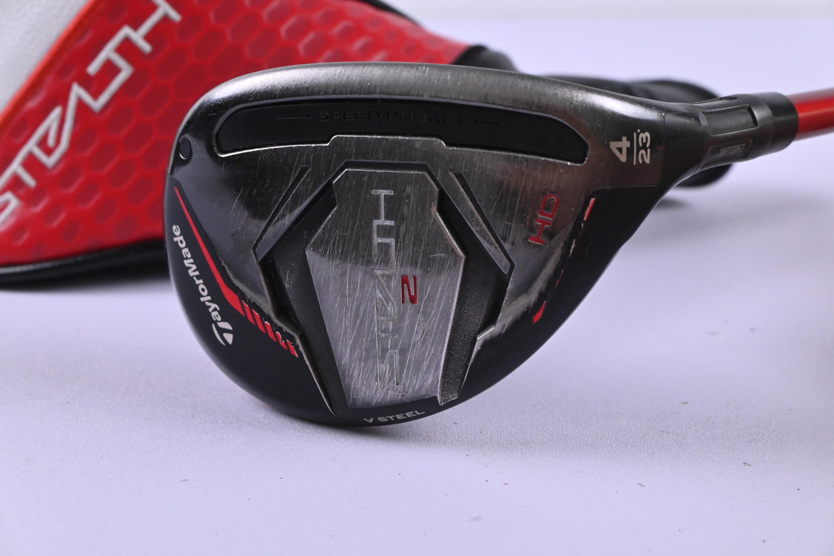 Taylormade Stealth 2 HD #4 Hybrid / 23 Degree / Regular Flex Speeder NX 50 Shaft