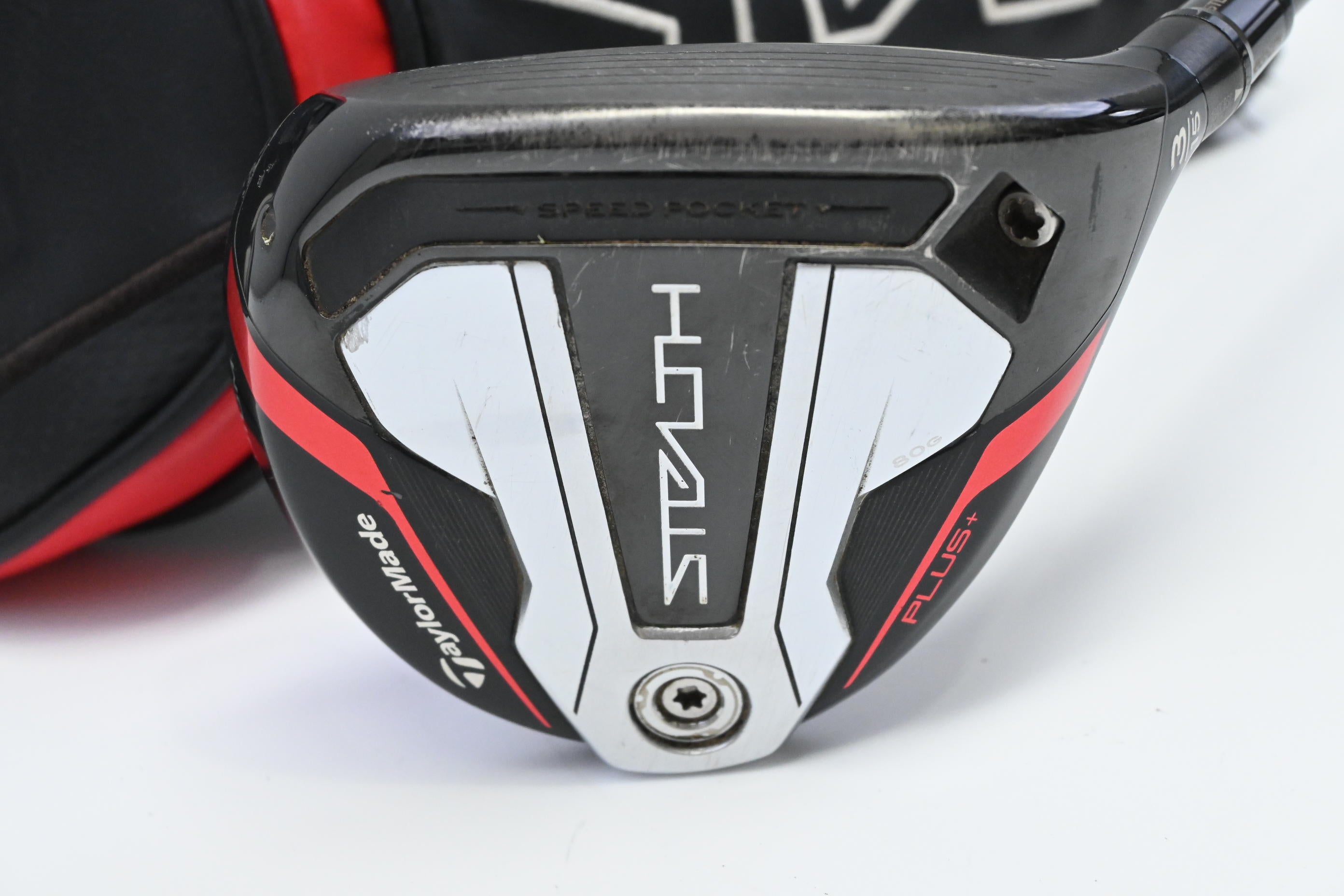 Taylormade Stealth Plus #3 Wood / 15 Degree / Stiff Flex HZRDUS Smoke Red RDX 75