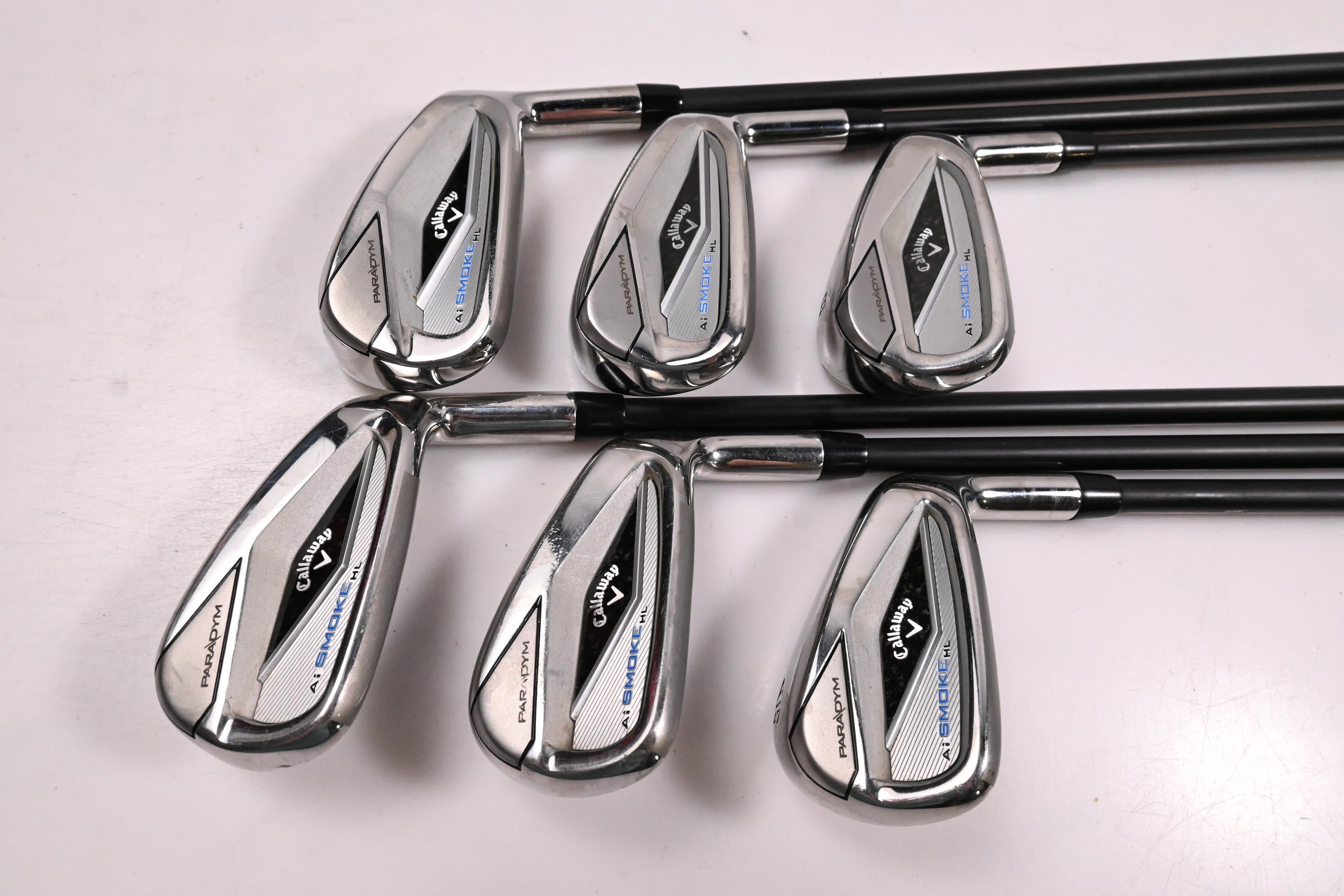 Callaway Paradym Ai Smoke HL Irons / 6-PW+AW / Regular Flex Cypher 2.0 60 Shafts
