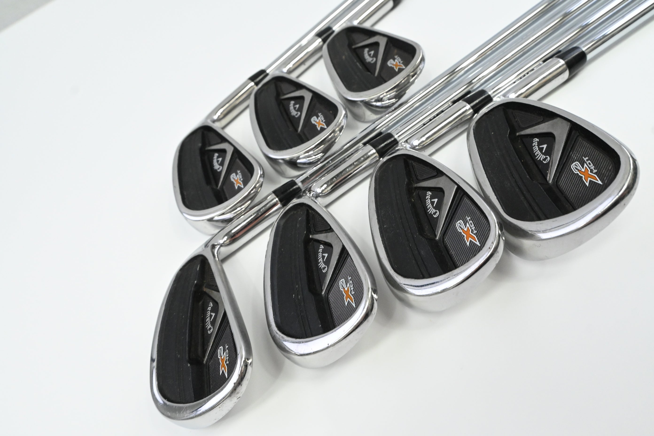 Callaway X2 Hot Pro Irons / 4-PW / Regular Plus Flex Project X Flighted Rifle 95