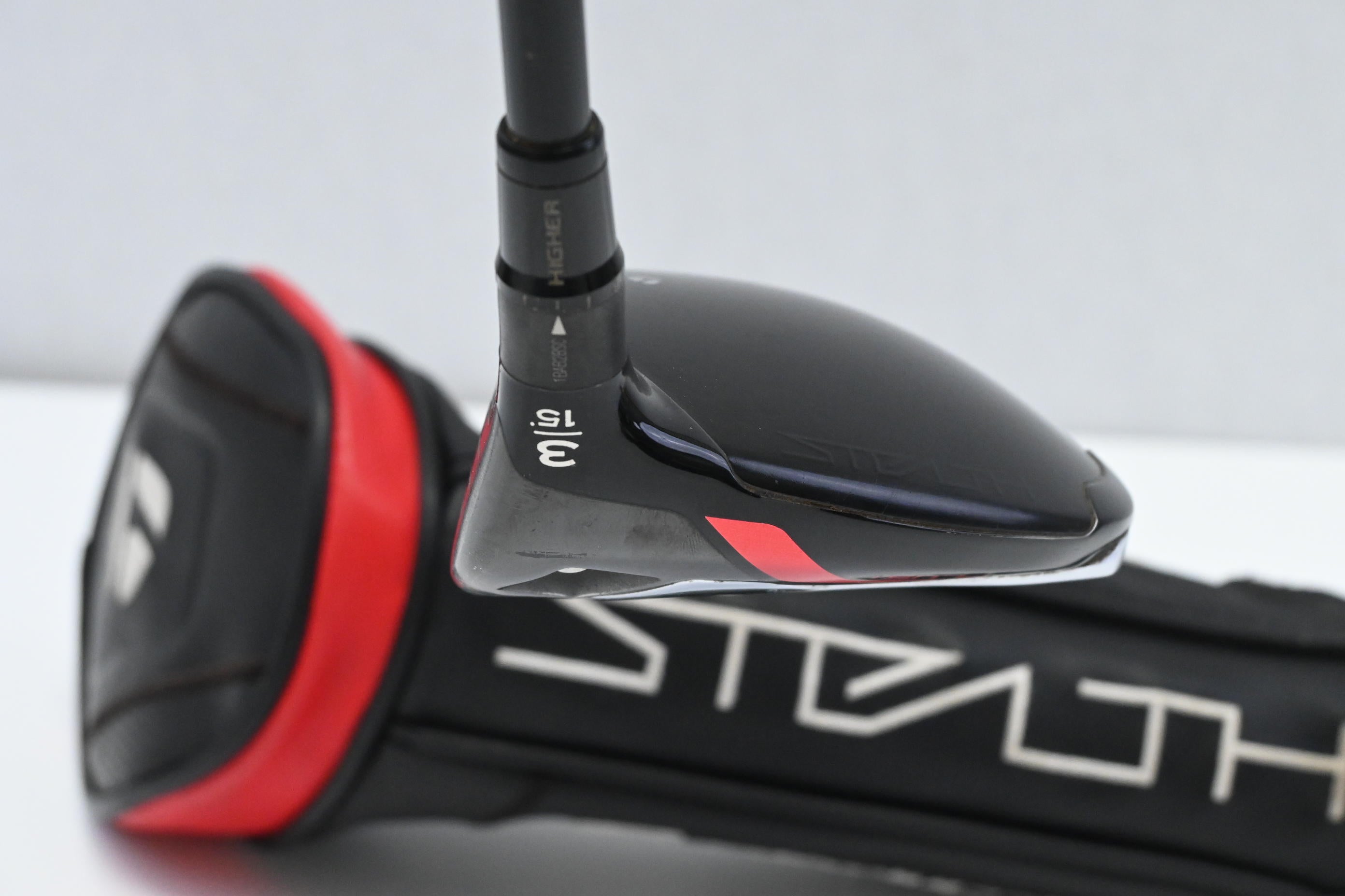 Taylormade Stealth Plus #3 Wood / 15 Degree / Stiff Flex HZRDUS Smoke Red RDX 75