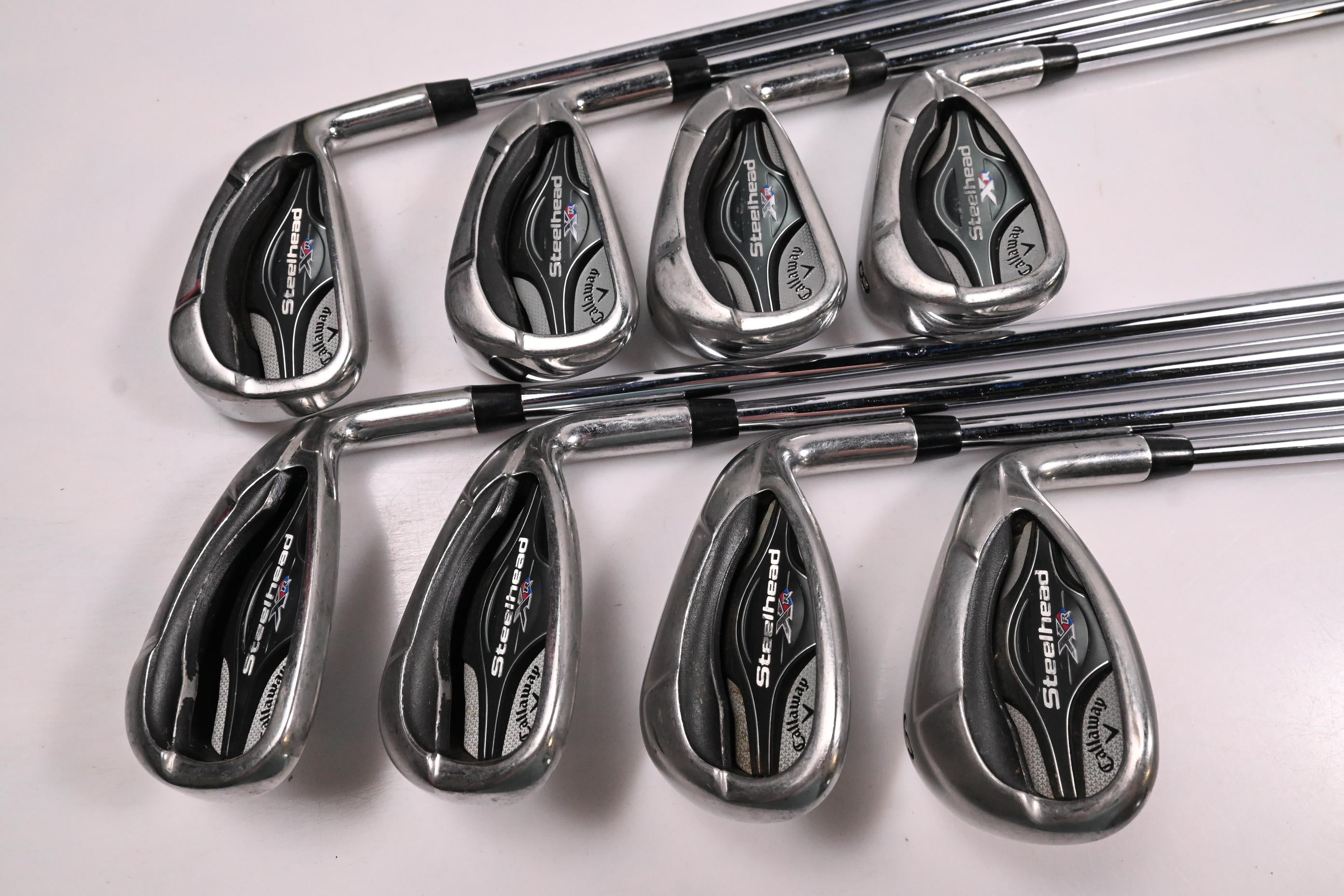 Callaway Steelhead XR Irons / 5-PW+AW+SW / Stiff Flex Project X Steel Shafts