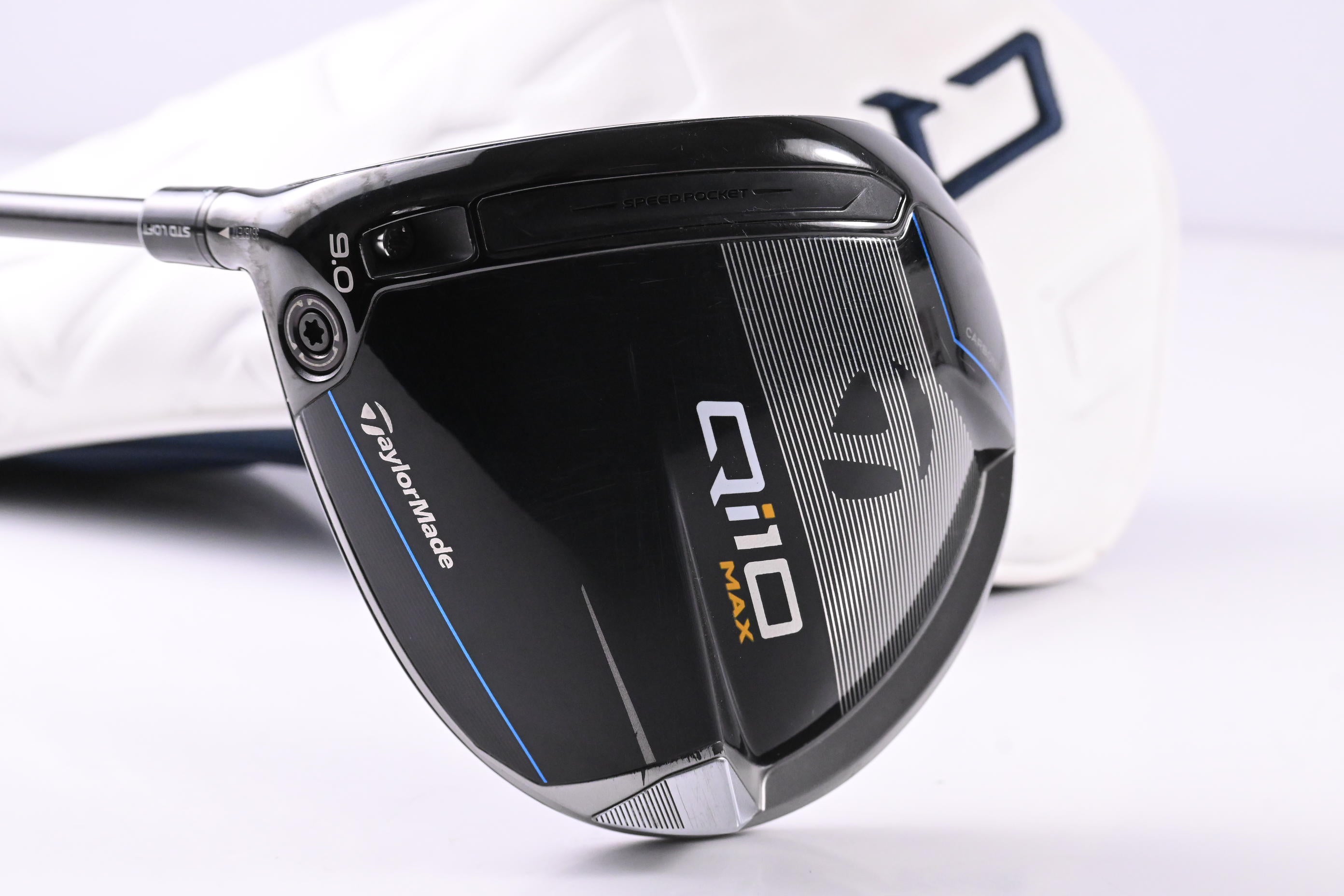 Left Hand Taylormade Qi10 Max Driver / 9 Degree / Regular Flex Aldila Trinity 65