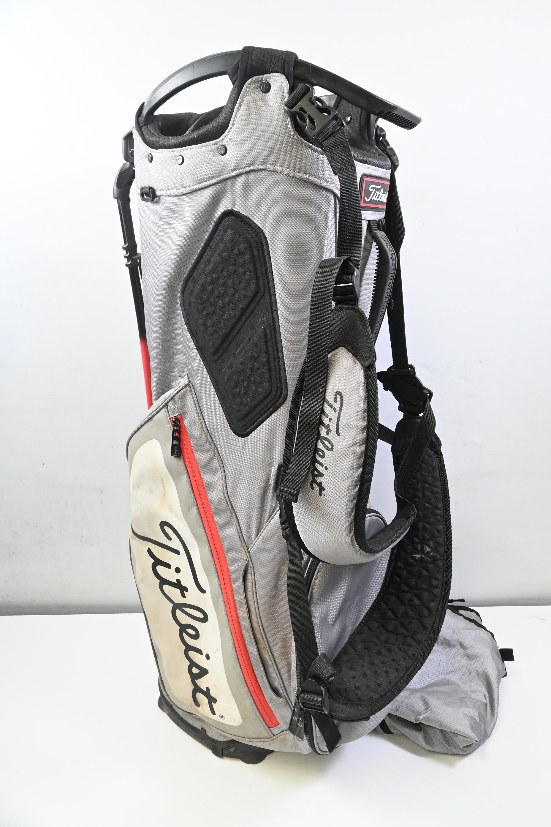 Titleist Hybrid 14 Stand Bag / 14-Way Divider / Grey, White & Red