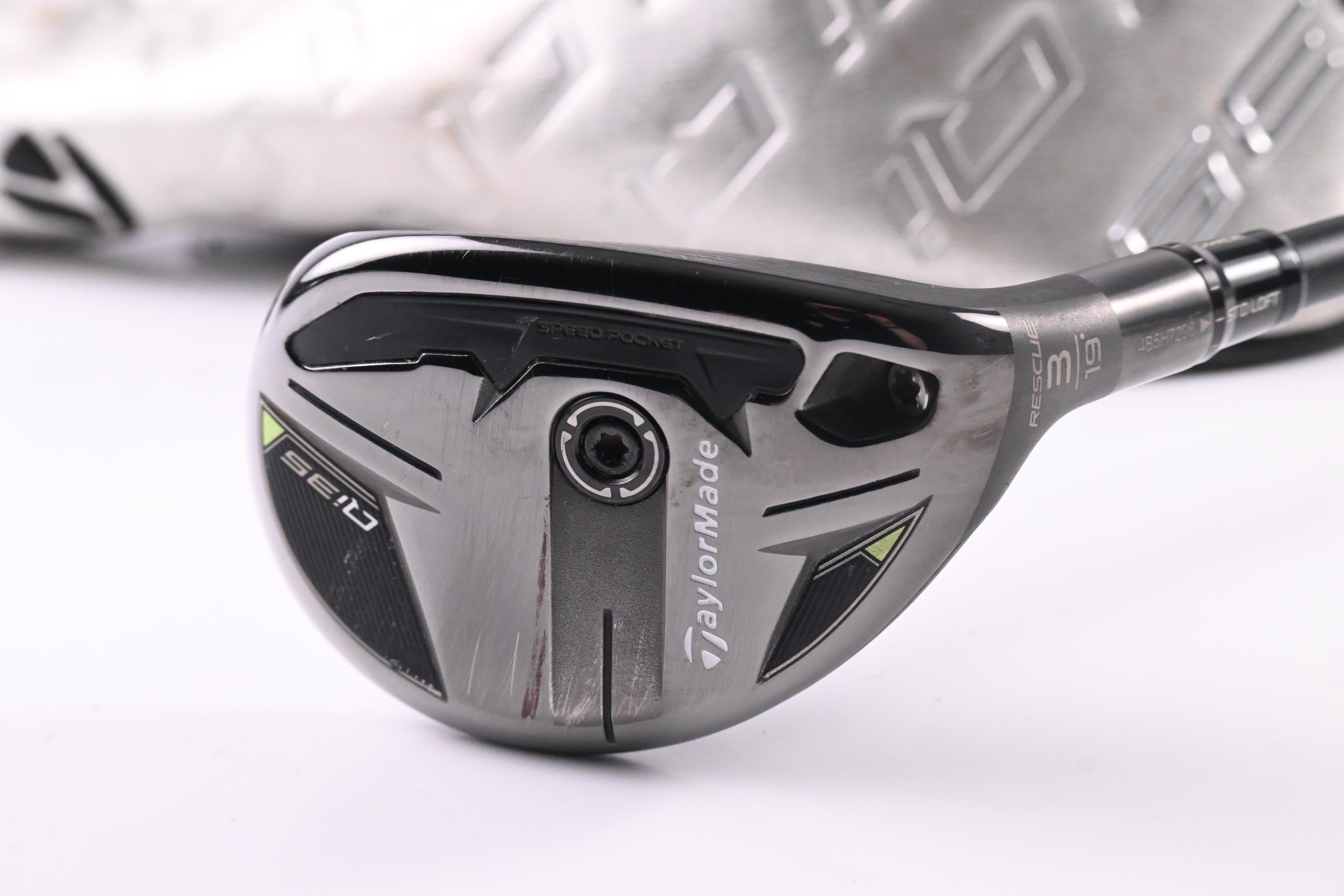 Taylormade Qi35 #3 Hybrid / 19 Degree / Stiff Flex Ventus Blue HB 7 Shaft
